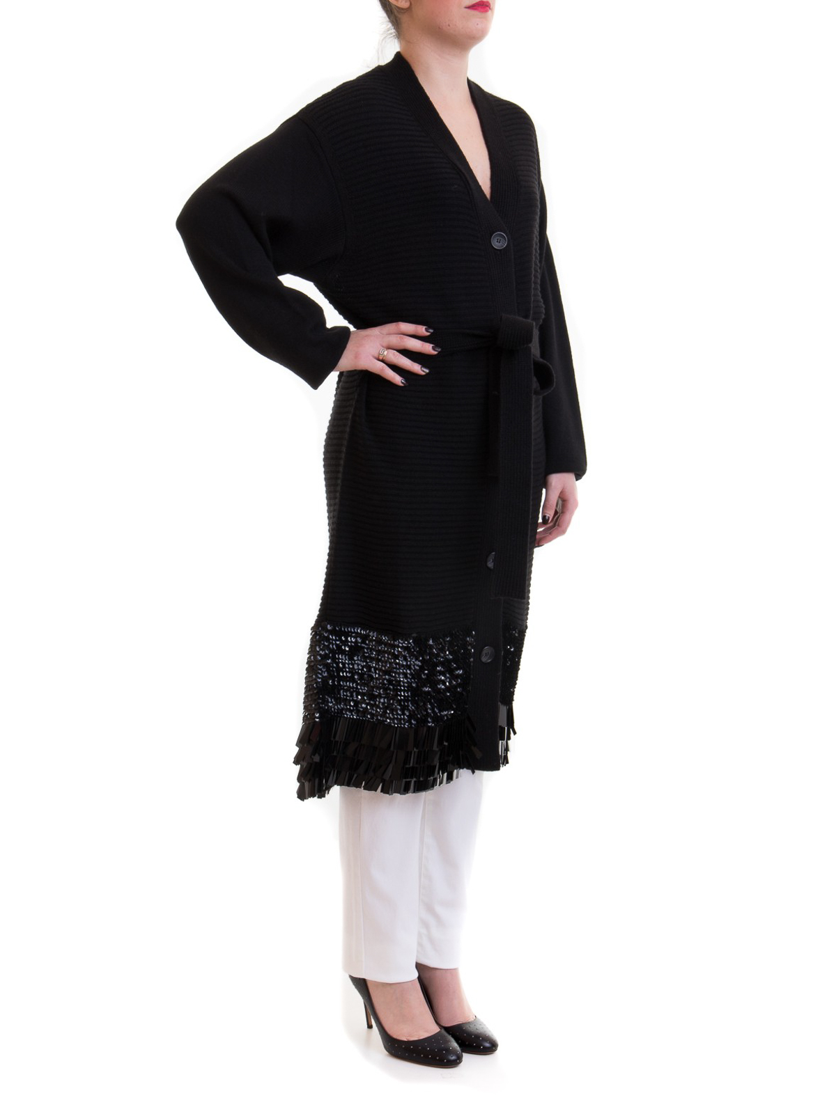 Cardigans Class Roberto Cavalli - Sequined long cardigan