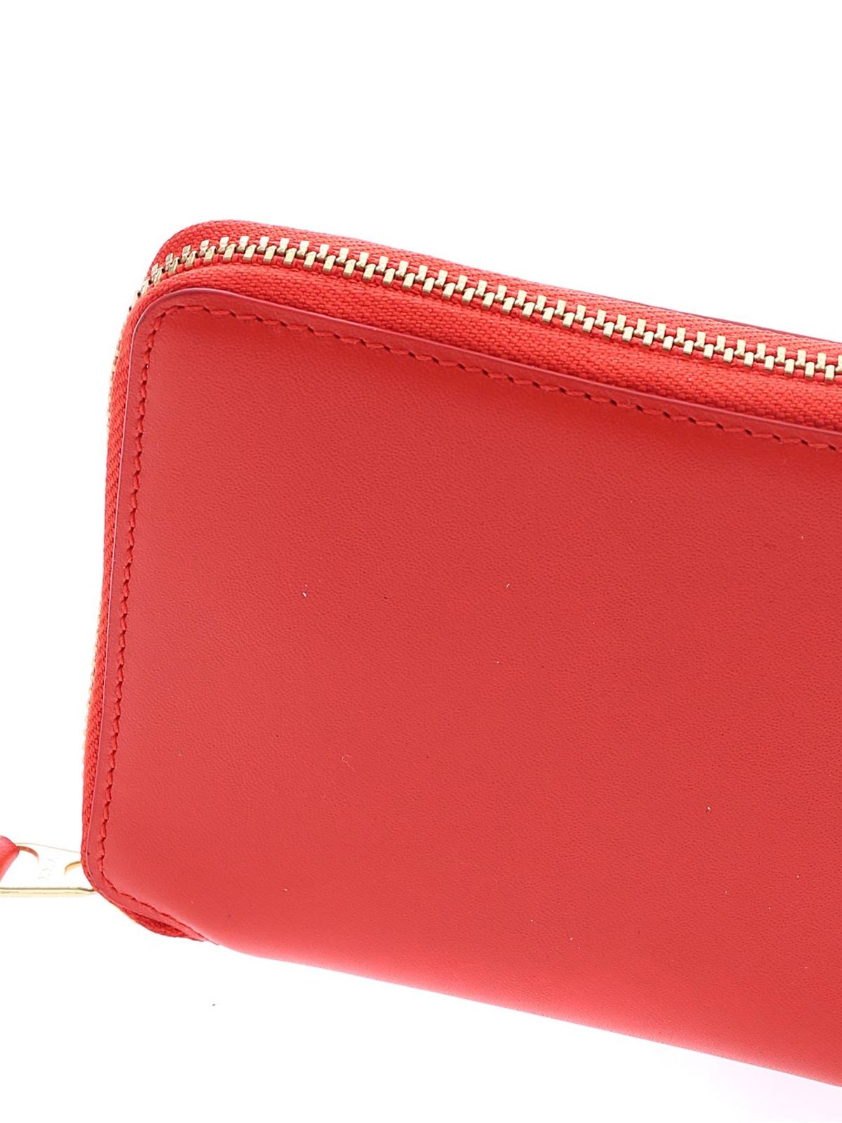 Shop Comme Des Garçons Classic Leather Wallet In Orange
