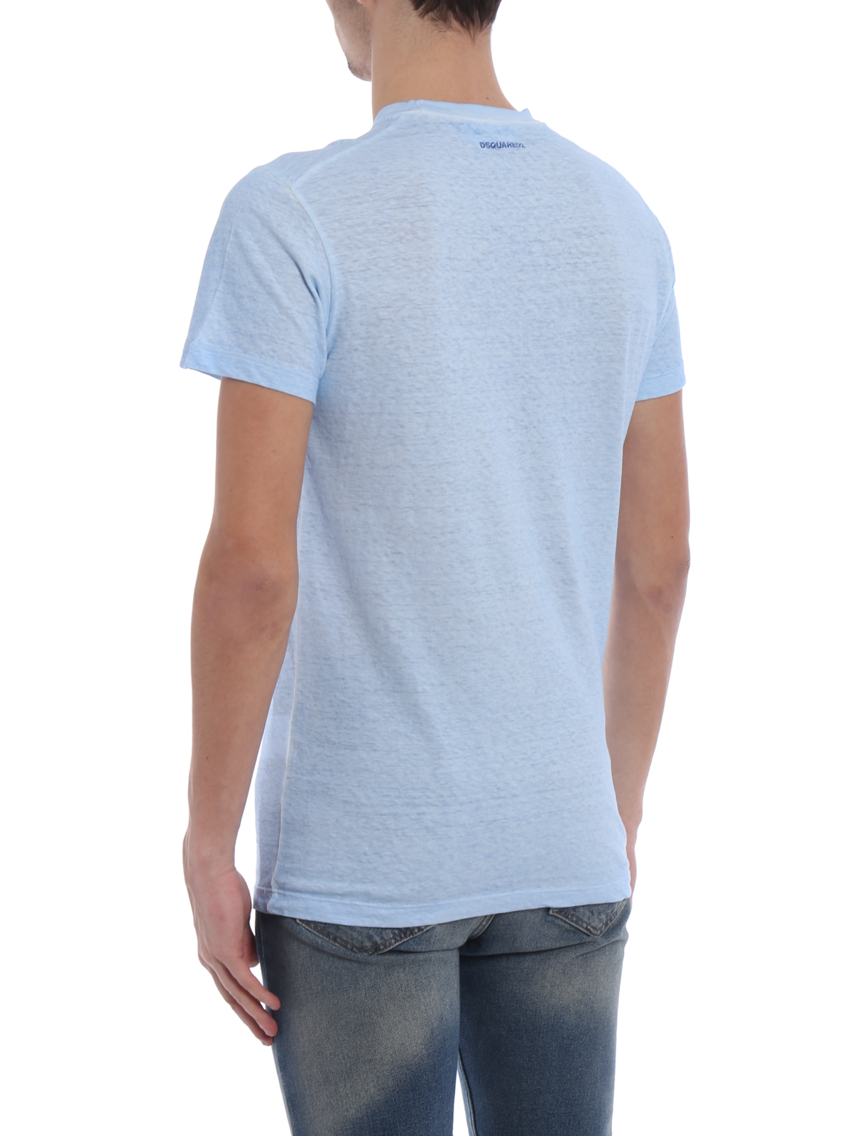 Dsquared2 Co-branding K-Way light blue Tee | S71GD0618S22507472