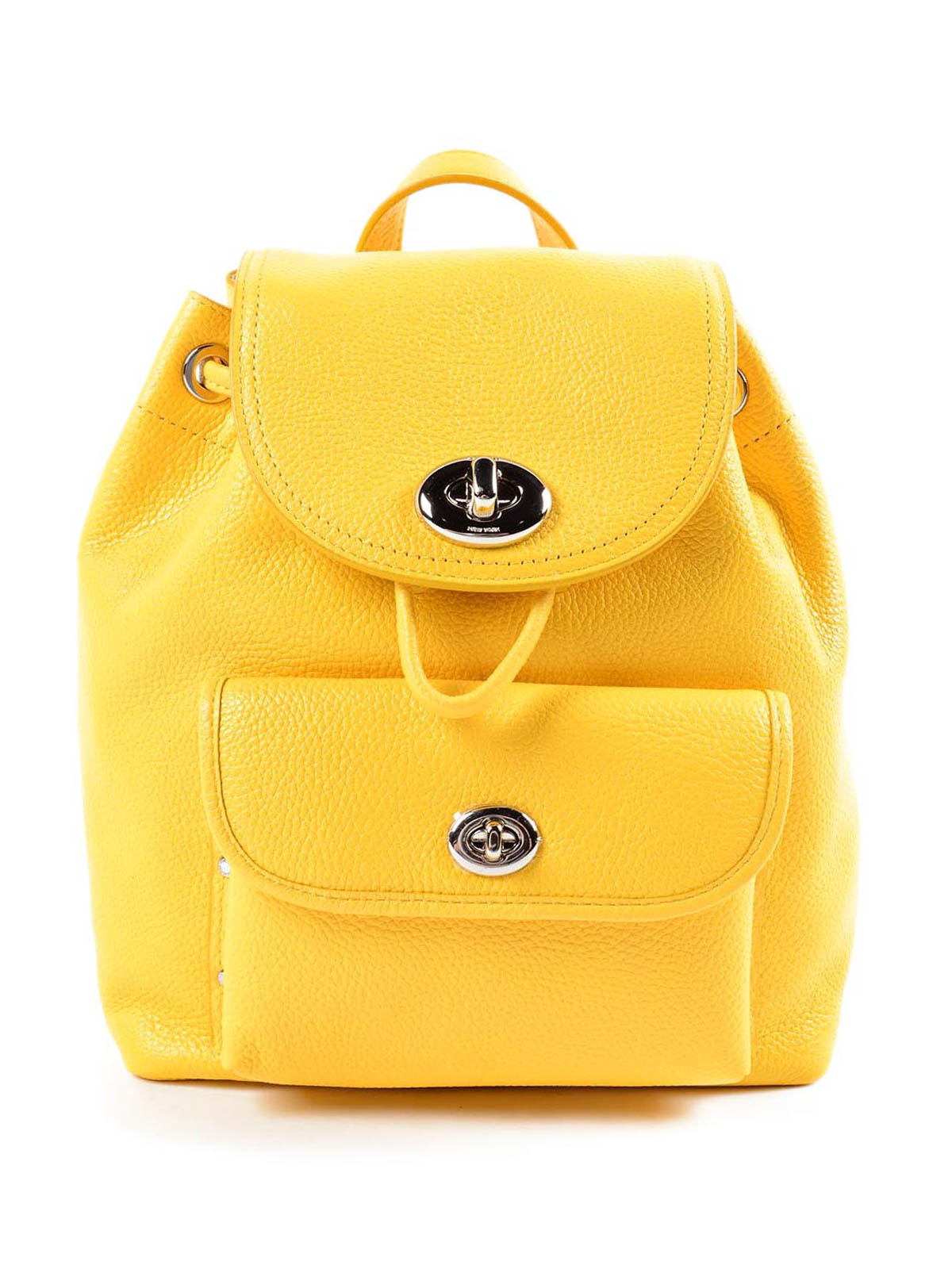 Backpacks Coach Mini turnlock leather backpack 37581SVCANARY