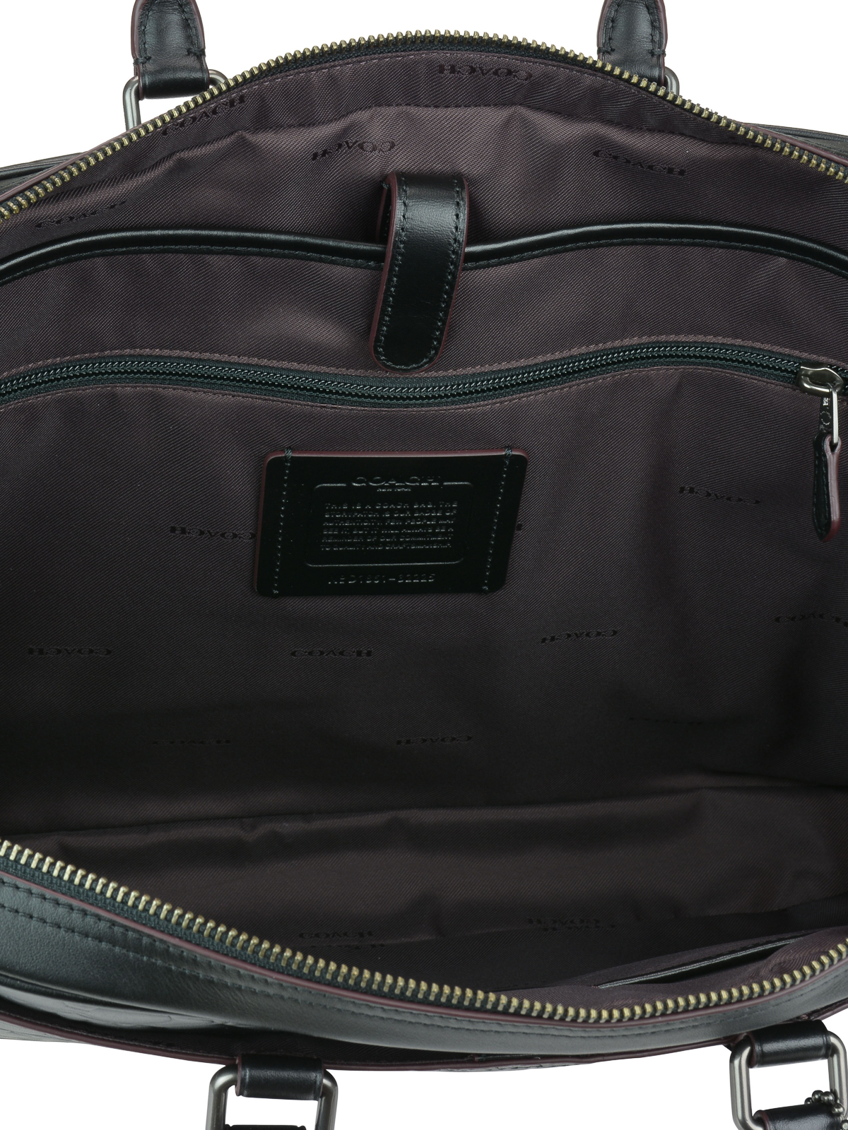 Guaranteed Authentic Coach Crossgrain Leather Laptop Bag F39022 - Black |  Lazada PH