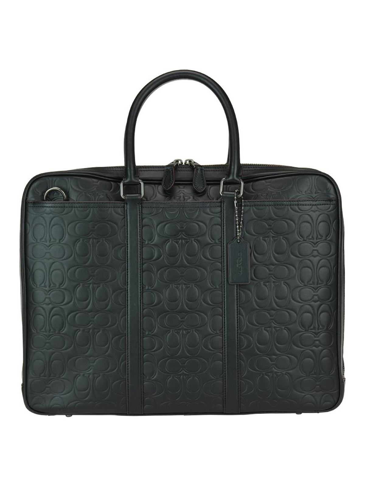 Laptop bags & briefcases Coach - Logo embossed leather briefcase - 32225QBBK
