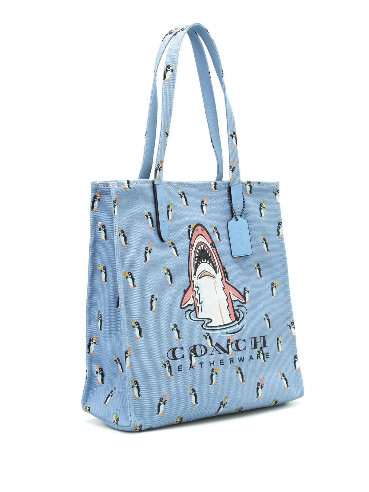 COACH コーチ トートバッグ ブランドバッグ SHARKY サメ 花柄