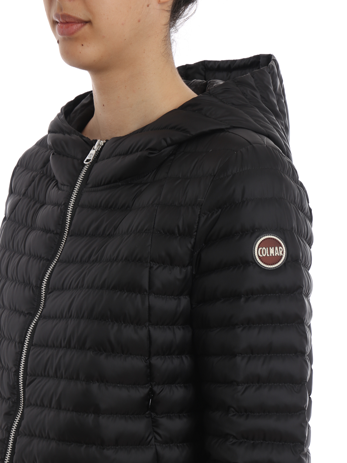 Colmar Originals Hooded A line black puffer jacket 21771MQ99