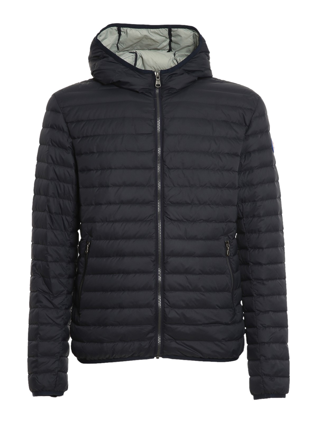 Colmar Originals Hooded Qulted Jacket In Azul Oscuro
