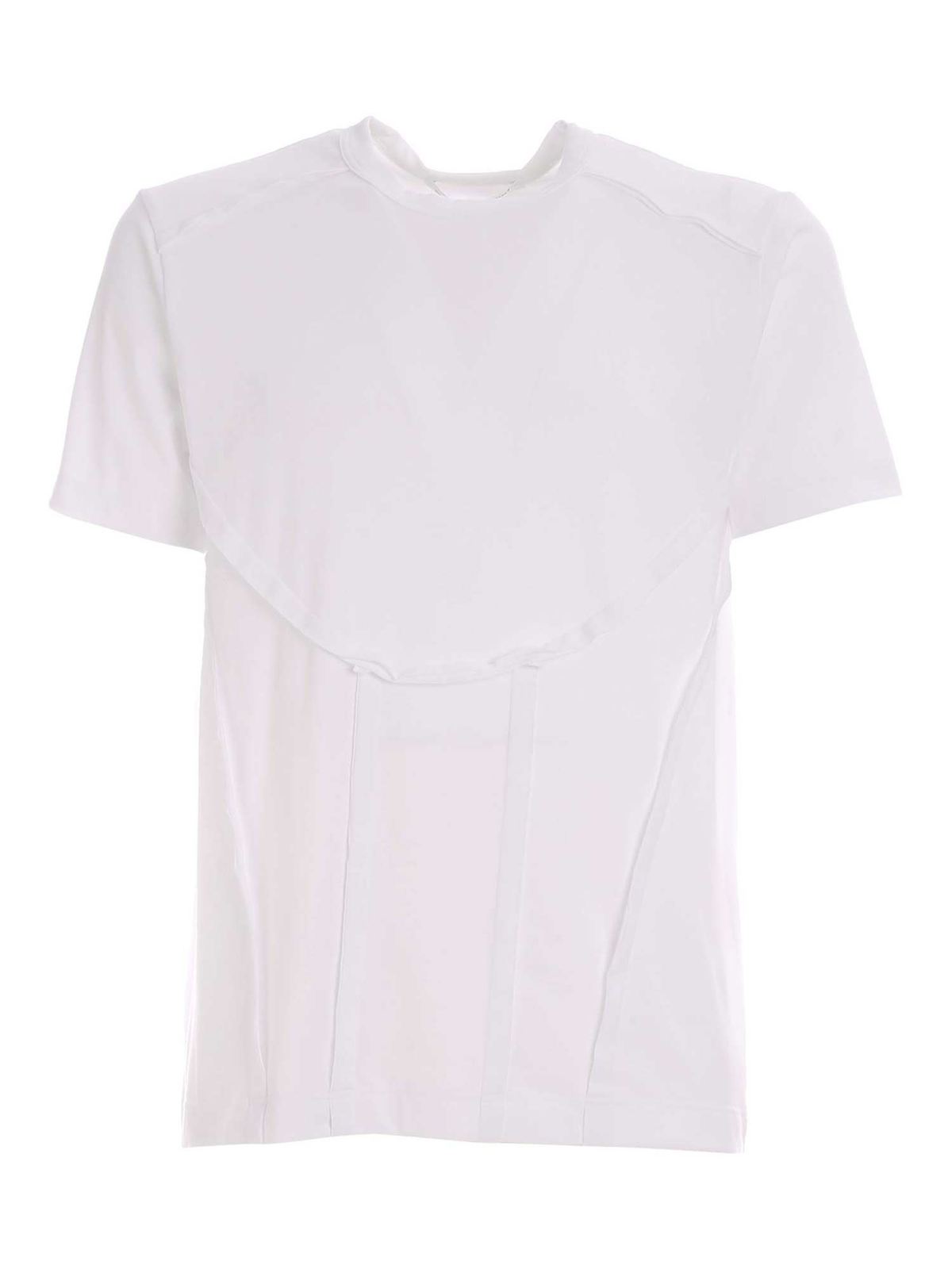 Comme Des Garçons Shirt Reverse Stitching T-shirt In White