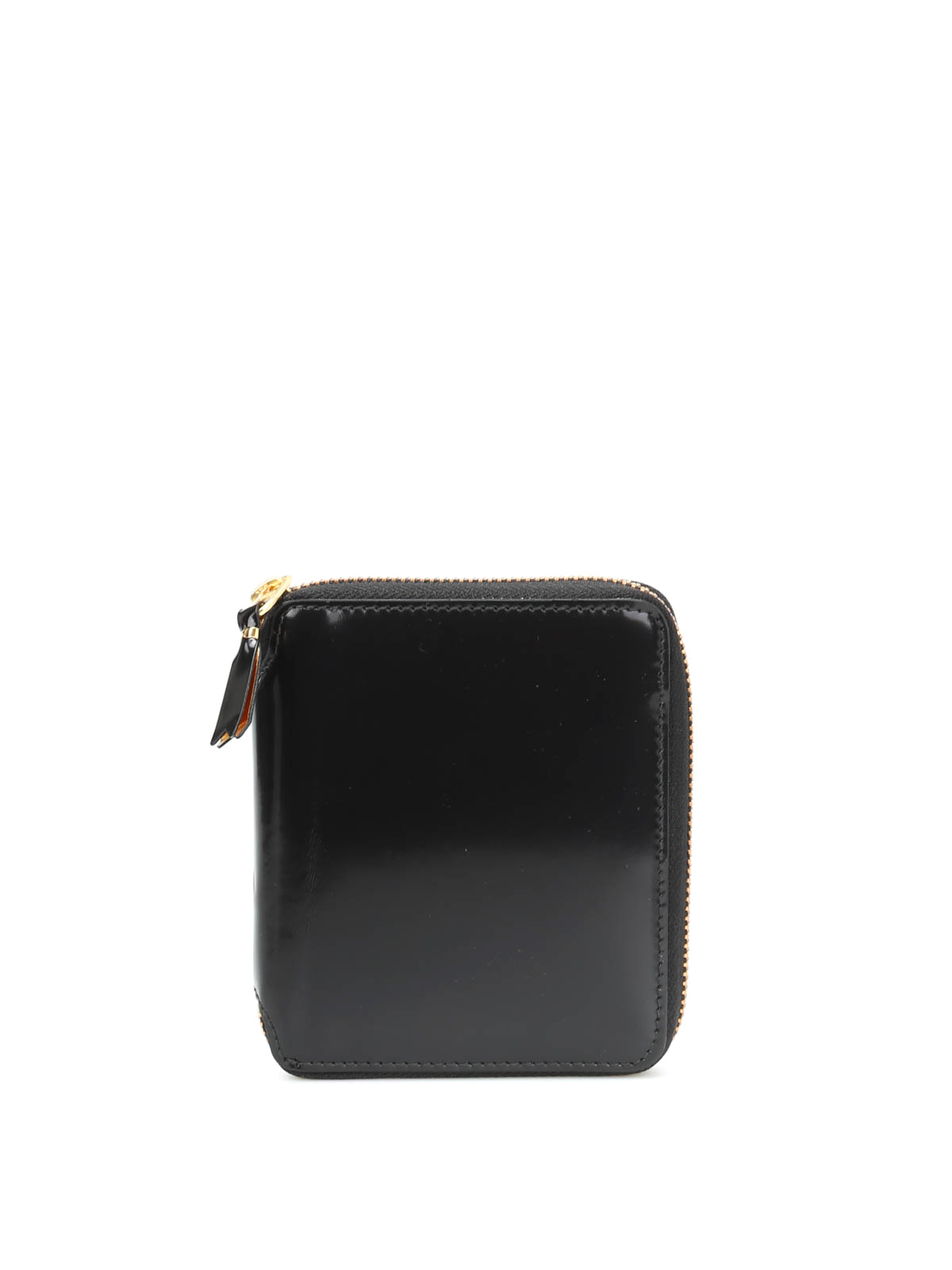 Shop Comme Des Garçons Mirror Inside Zip-around Wallet In Black