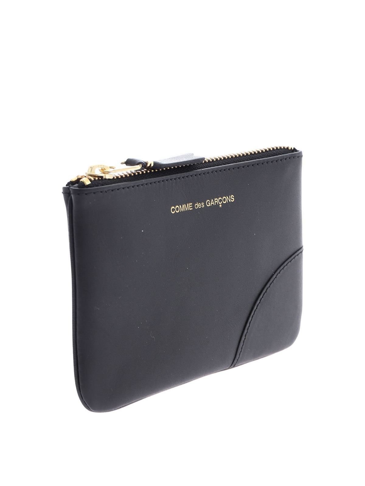 Shop Comme Des Garçons Black Arecalf Wallet