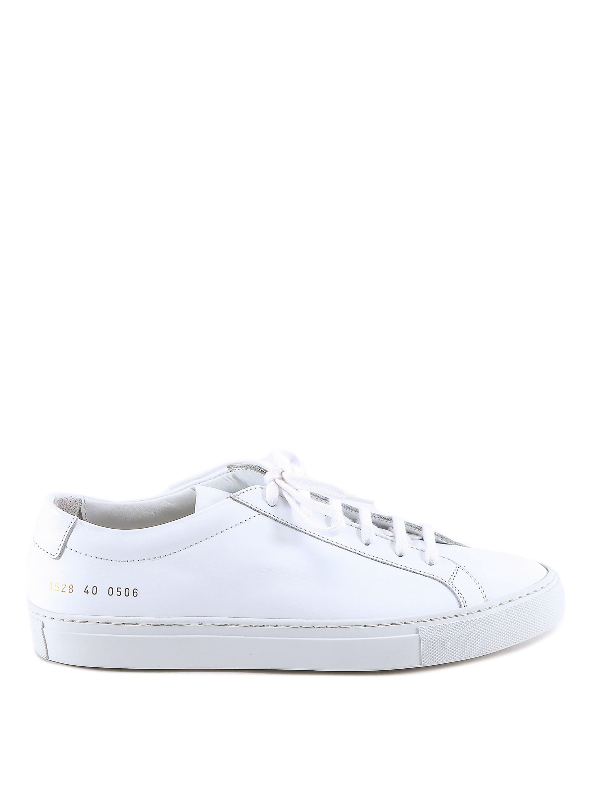 Common Projects Smooth Leather Sneakers In Blanco