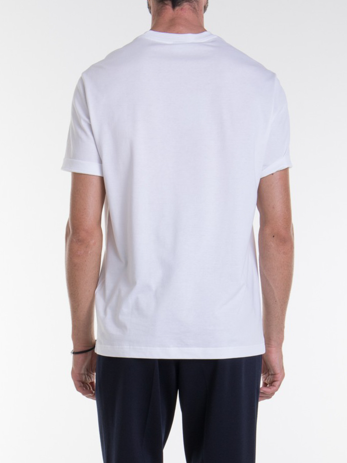 Tシャツ・カットソー BRIONI Men T Shirts UJSY0LOA613 9000 White Brioni logo-appliqué Cotton T-shirt | White | FARFETCH