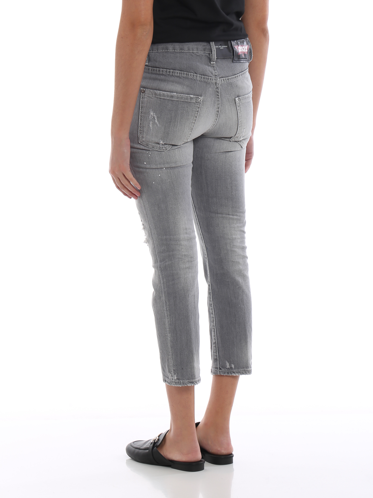 Skinny jeans Dsquared2 - Cool Girl worn out cropped jeans