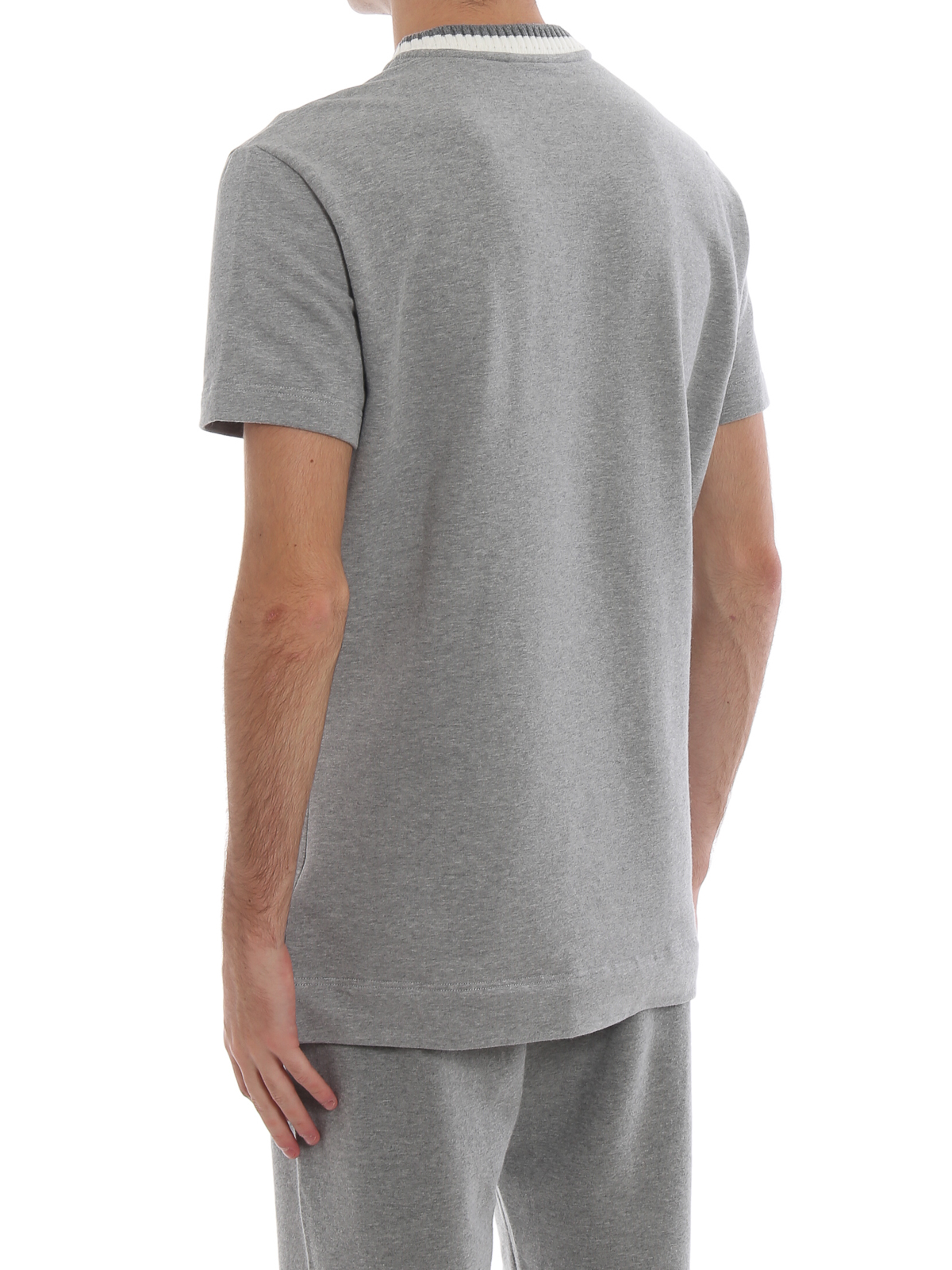 T-shirts Ermenegildo Zegna - Cotton fleece short sleeve grey T 