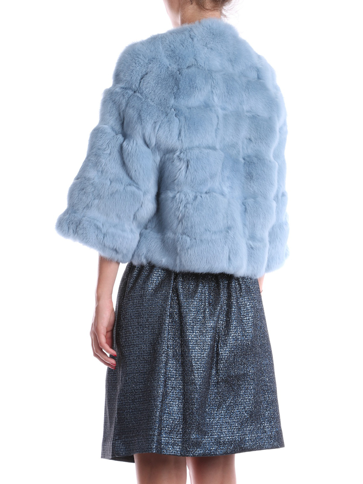 Fur & Shearling Coats Blugirl - Crew neck fur jacket - 9627105