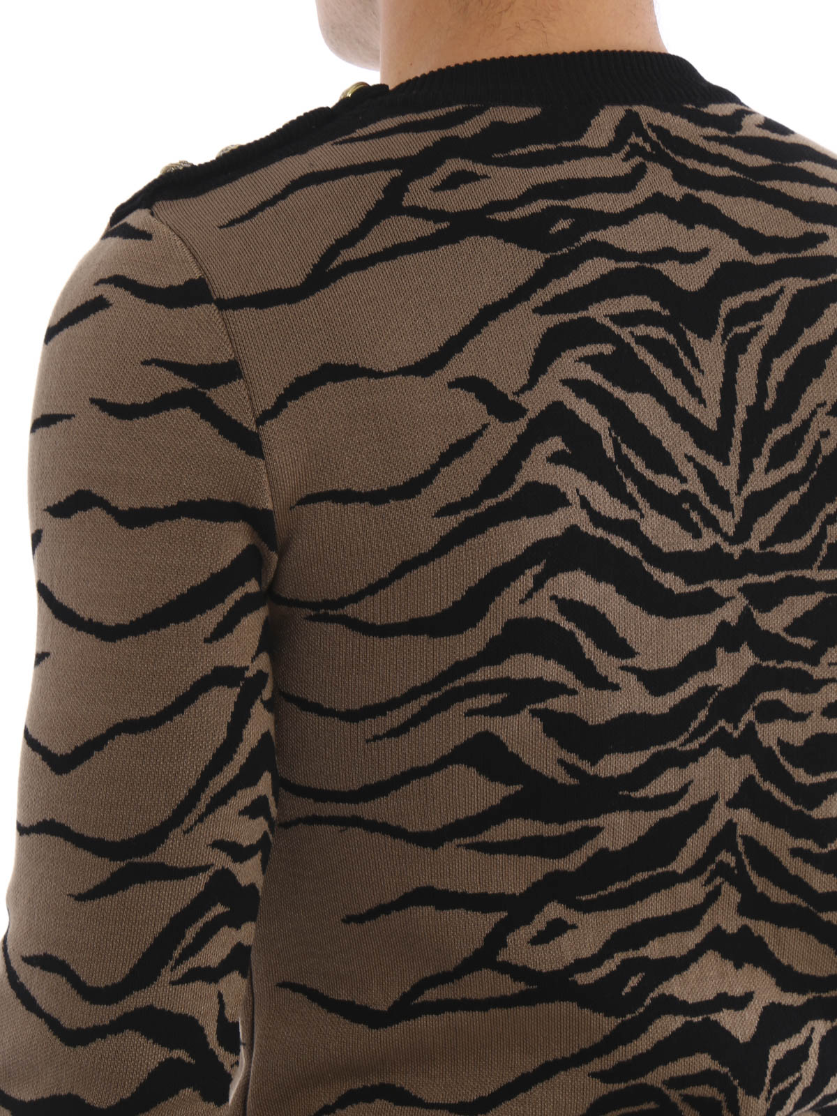 Balmain outlet tiger sweater