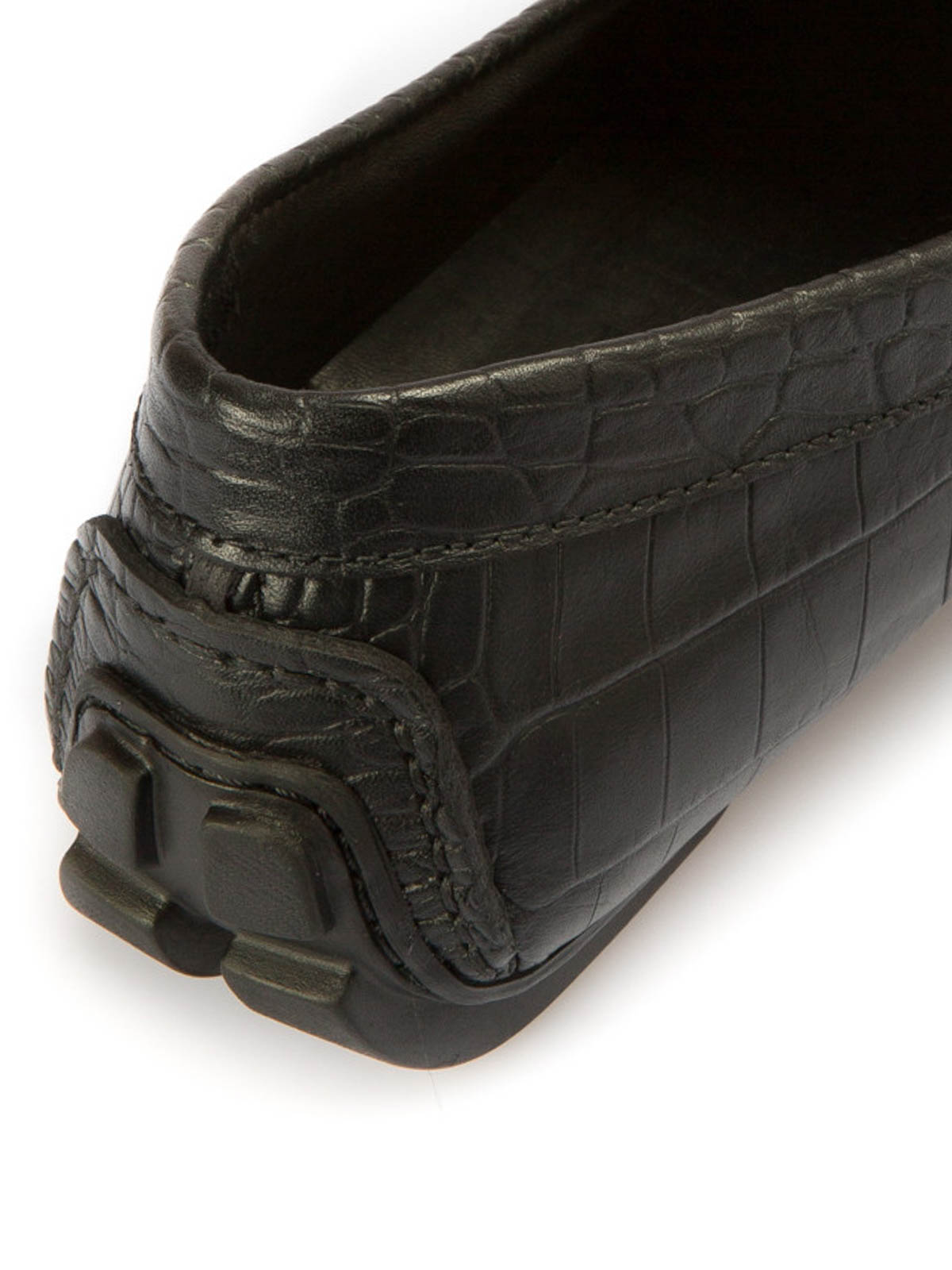 ARMANI COLLEZIONI Black Loafers GIORGIO ARMANI Leather Loafers Black | Luxity main image 4