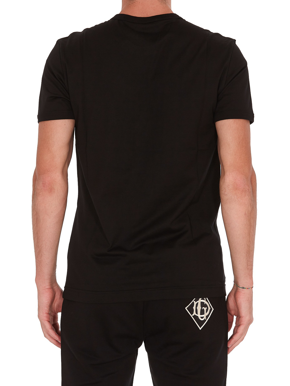 Dolce & Gabbana Crown & Bee embroidery T-shirt|G8JX7ZG7WUQN0000