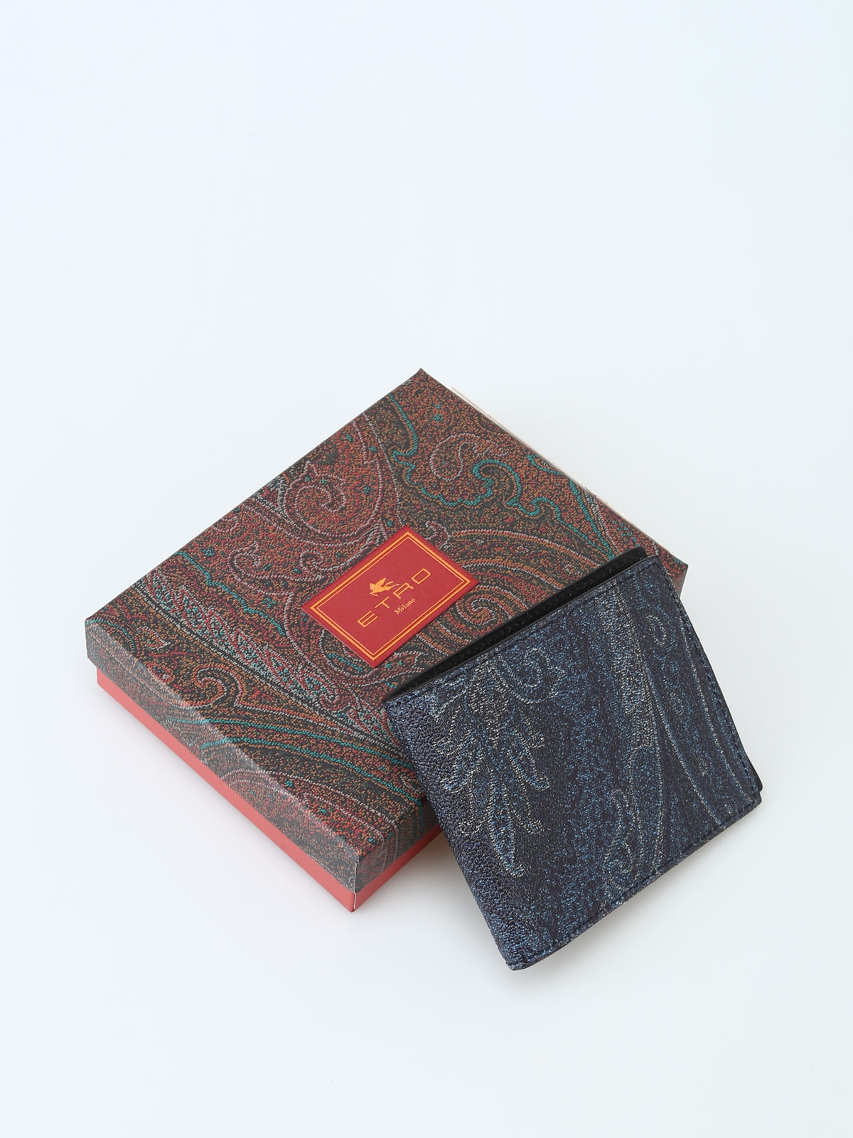 【関税&送料込】Etro Paisley Wallet Etro Paisley Leather Wallet Burgundy at CareOfCarl.com