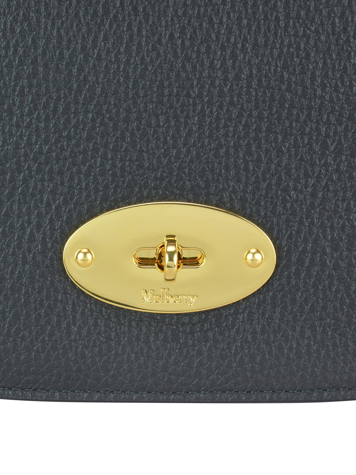 Shop Mulberry Darley Grain Leather Small Bag In Negro