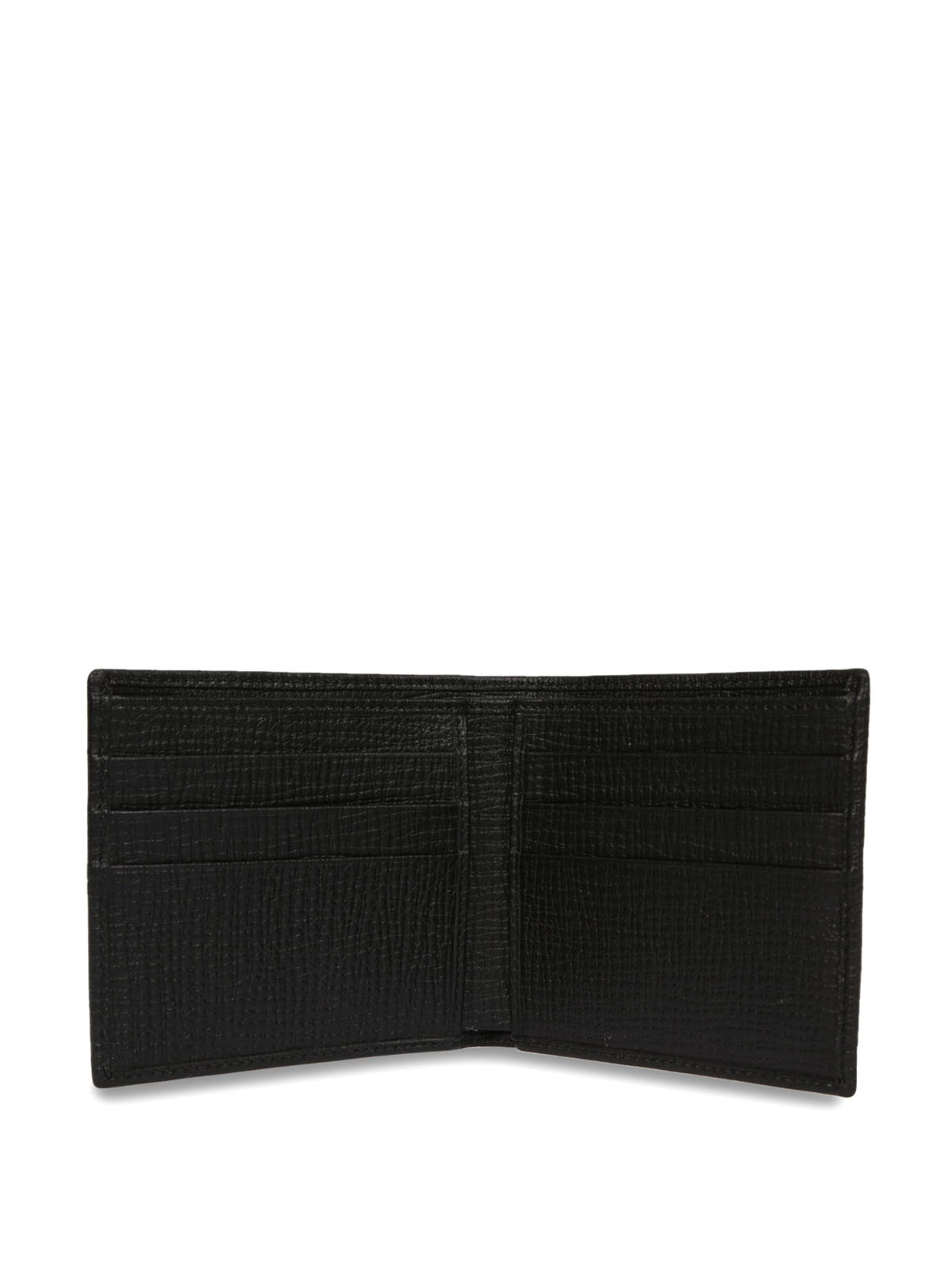 Shop Dolce & Gabbana Designer Patch Leather Wallet In Black