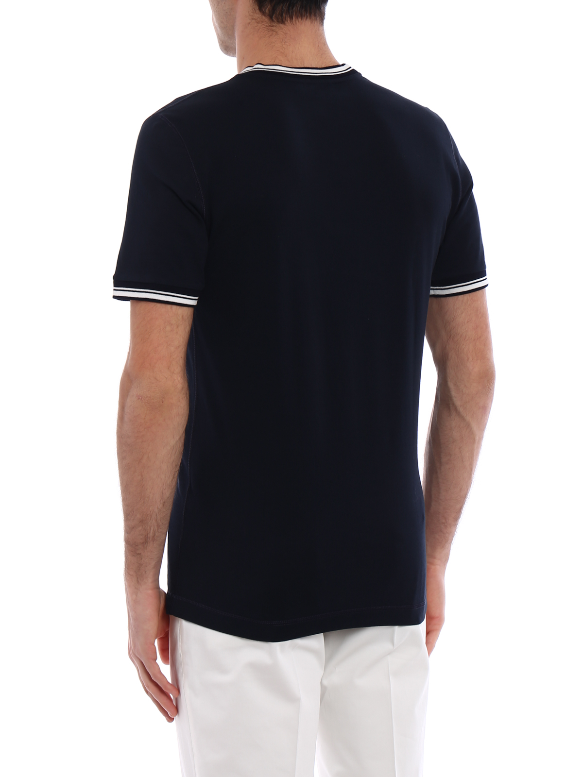 Dolce & Gabbana DGゴールドロゴ コットン Tシャツ Dolce & Gabbana Gold-tone logo print black T-shirt