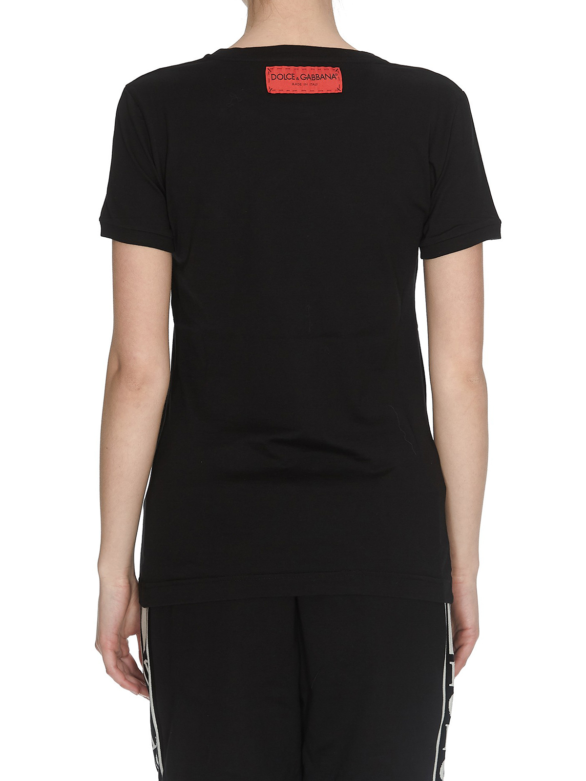 Dolce & Gabbana D&G Italian Brand black cotton Tee