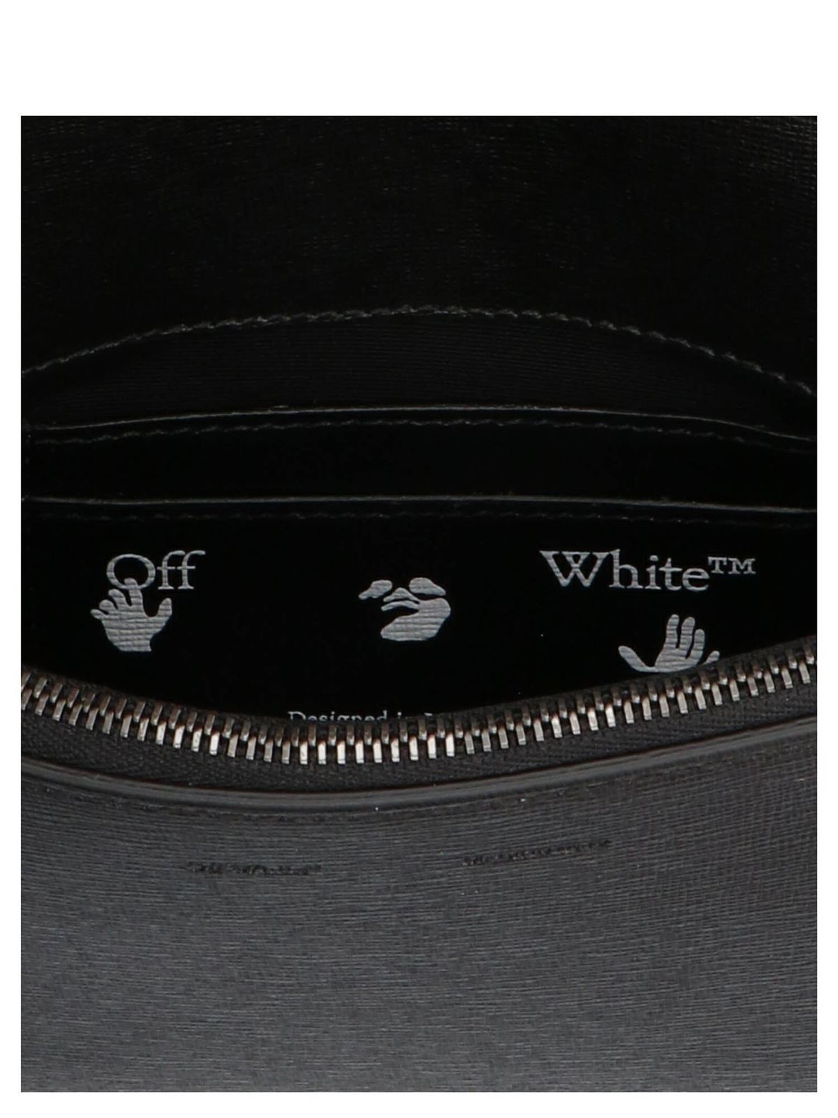 Buy Off-White Diagonal Baby Flap Bag 'Black