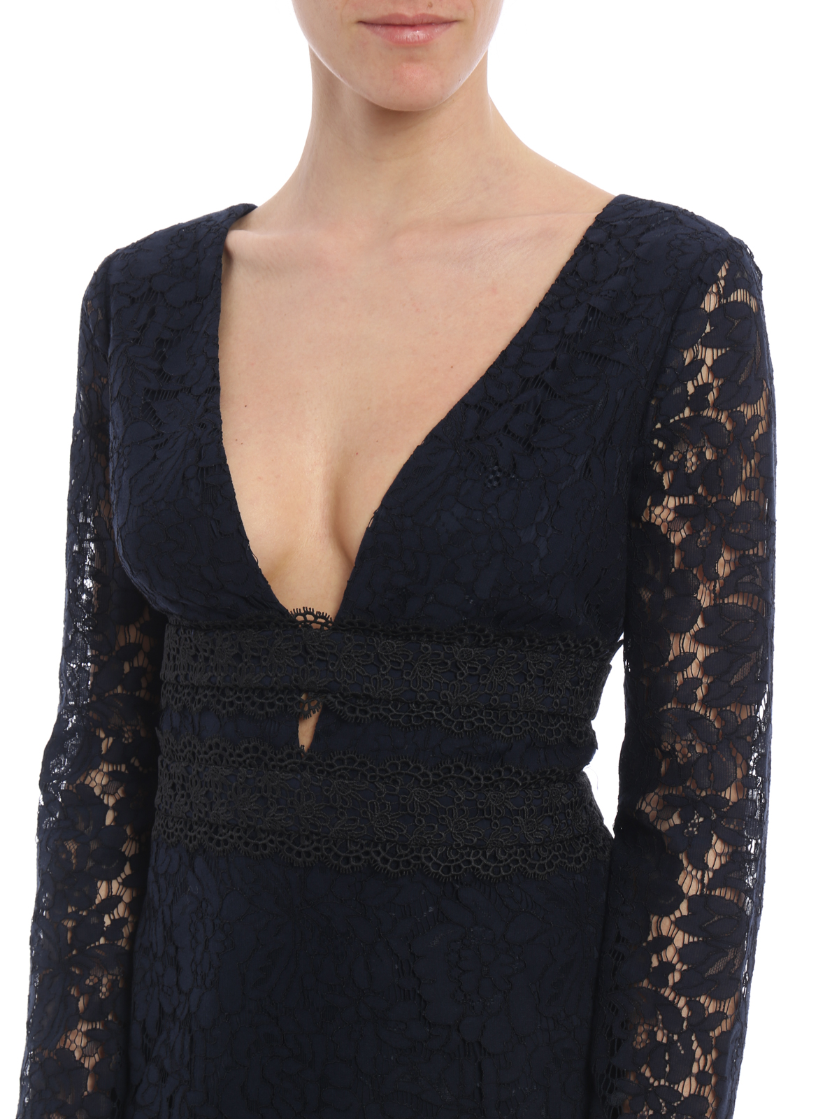 diane von furstenberg navy lace dress Diane von Furstenberg