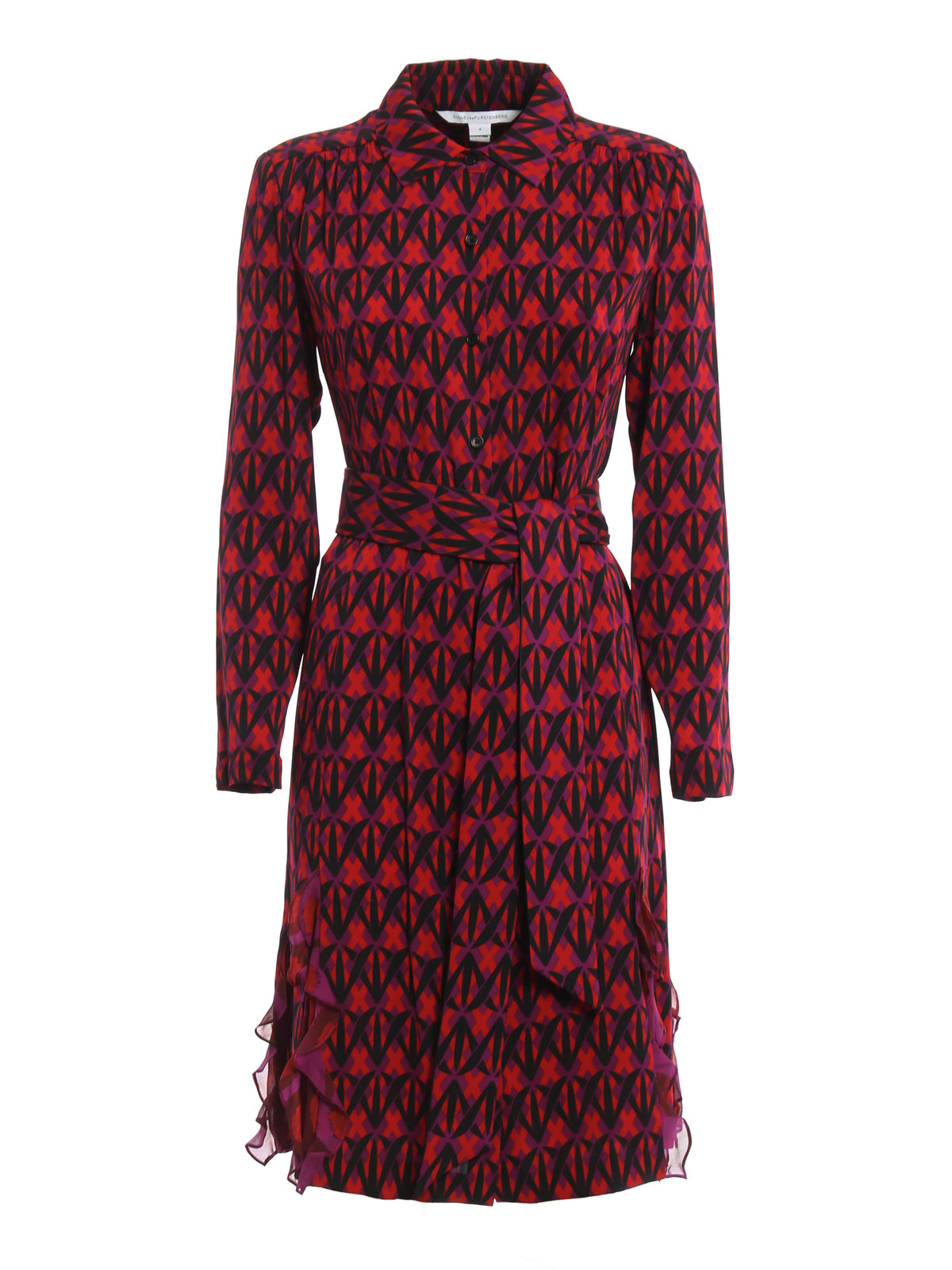 Diane Von Furstenberg Catherine belted silk shirt dress