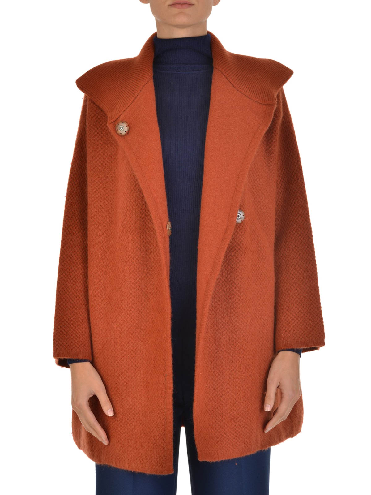 Store Diane Von Furstenberg Brown Wool Blend Coat