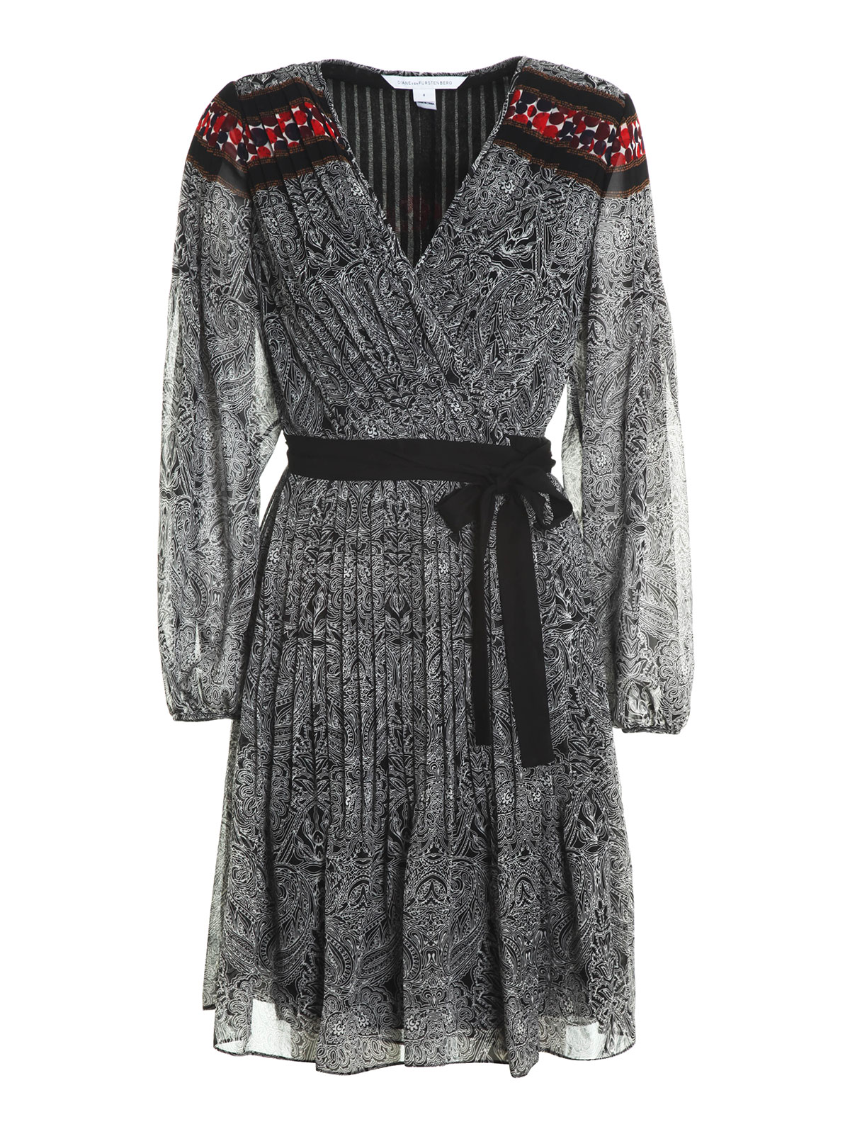 Diane Von Furstenberg Bianka wrap dress - Black|D950101S16