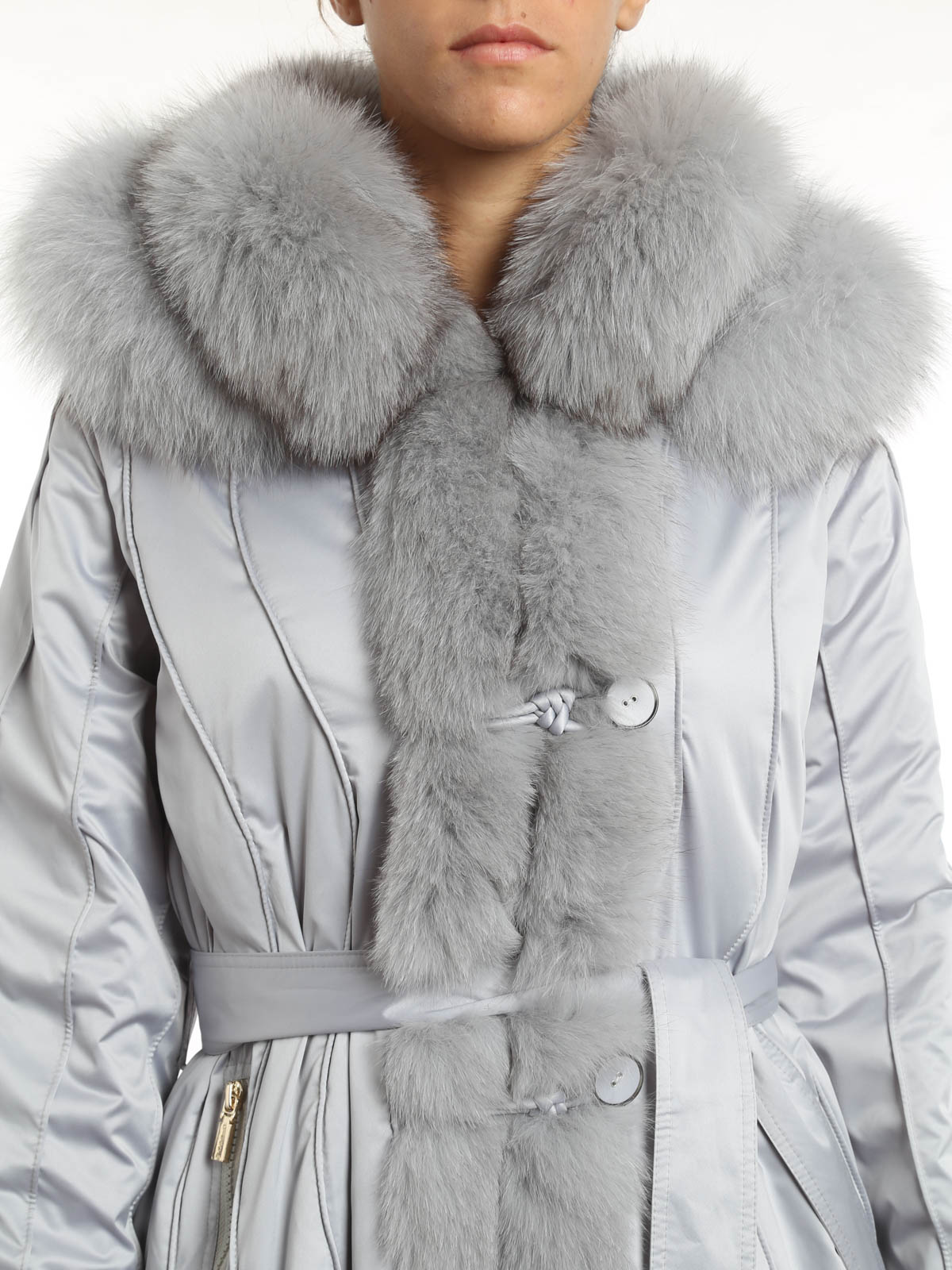 Fur & Shearling Coats Diego M - Fox fur reversible padded coat