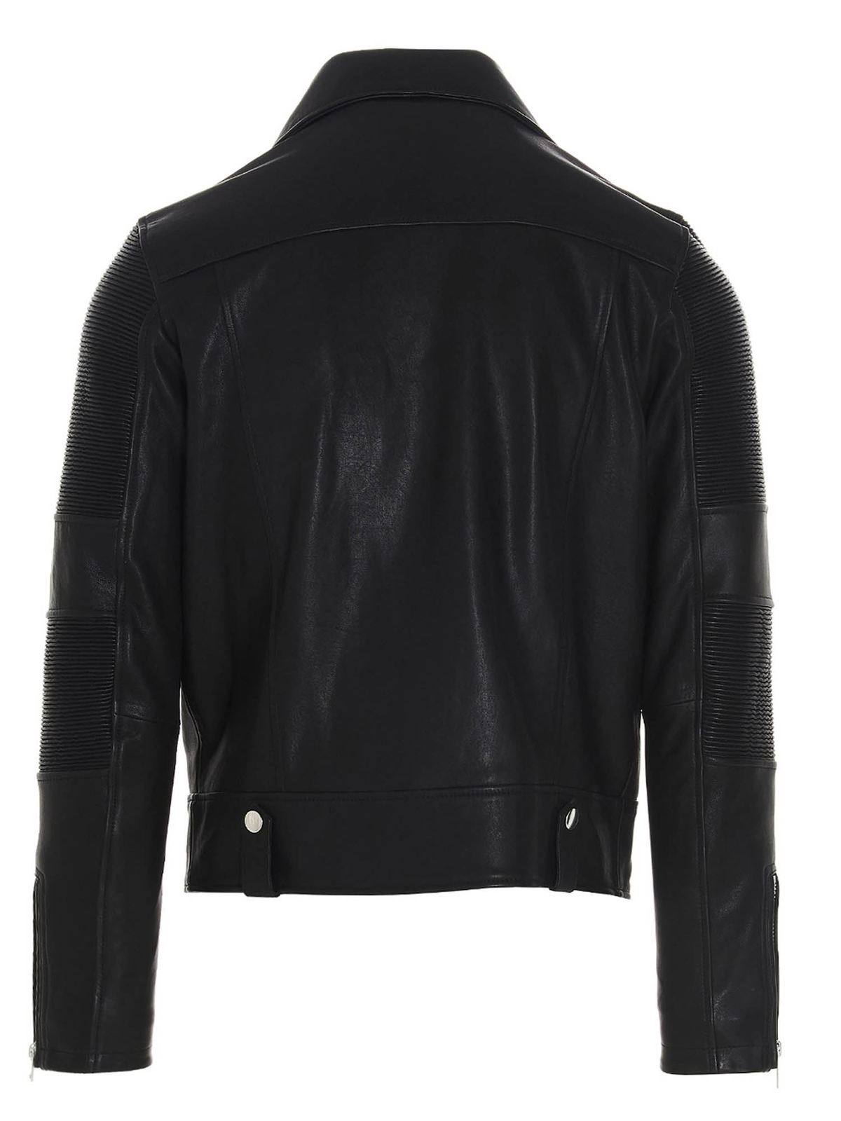 Leather jacket Diesel - L-Starkville leather jacket in black ...