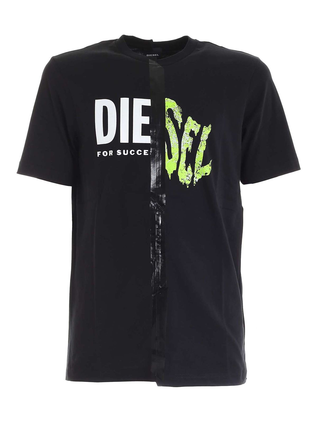 Diesel T-Jubble-X2 t-shirt in black - Black - Men