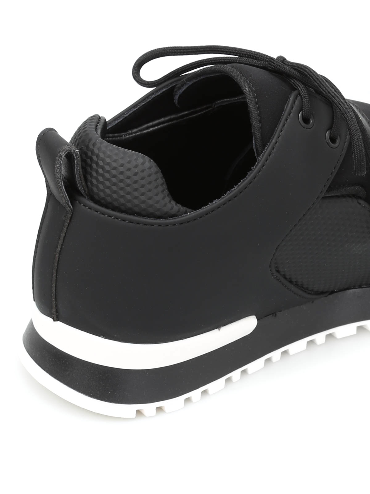Forvirret Synslinie mistet hjerte Trainers Balmain - Doda leather and neoprene sneakers - W6CBL040102176