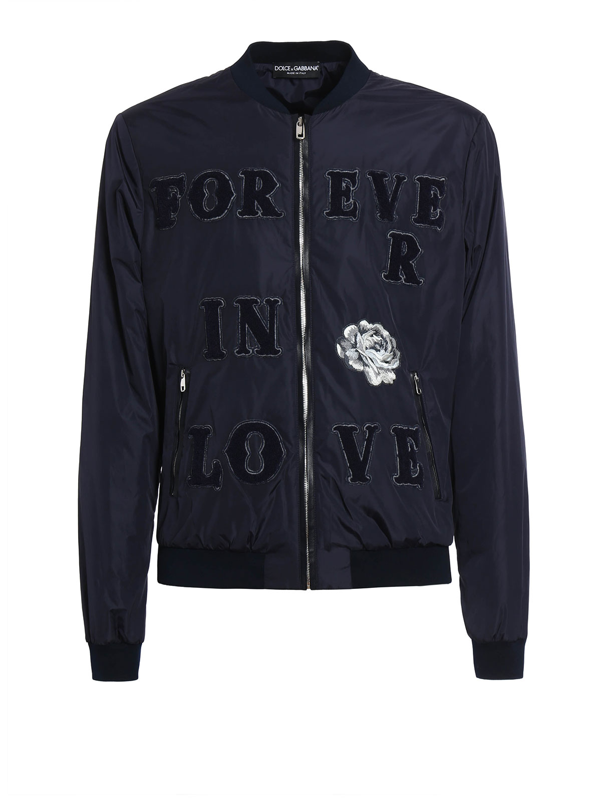 Dolce & Gabbana ボンバージャケット メンズ - ブルー|G9GX1ZG7IEFB0665
