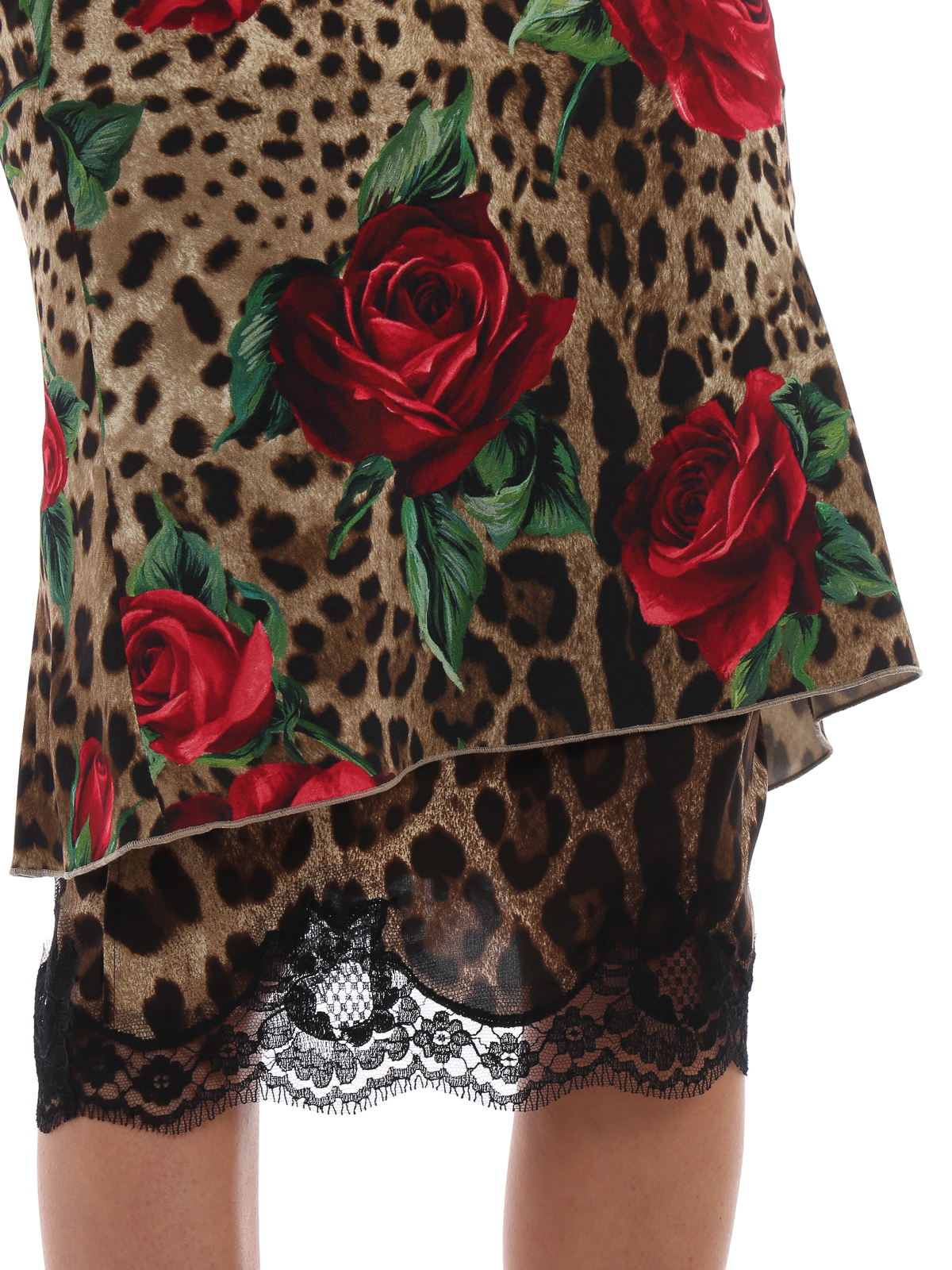 Dolce & Gabbana Girl Mini Me Leopard Organza Silk Runway Outfit