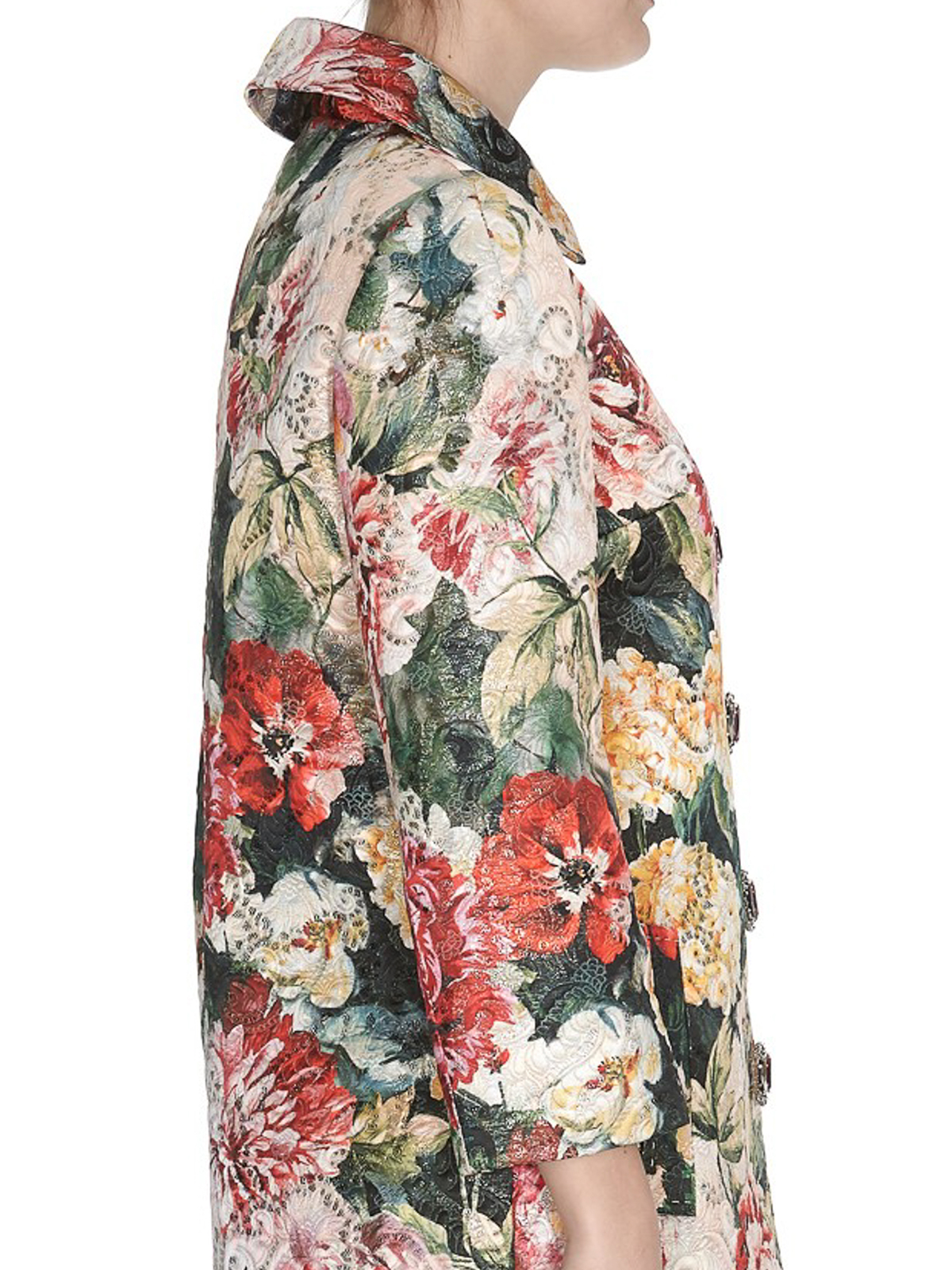 Dolce & Gabbana Brocade floral coat - Women | F0W98ZHSMU7HNT68