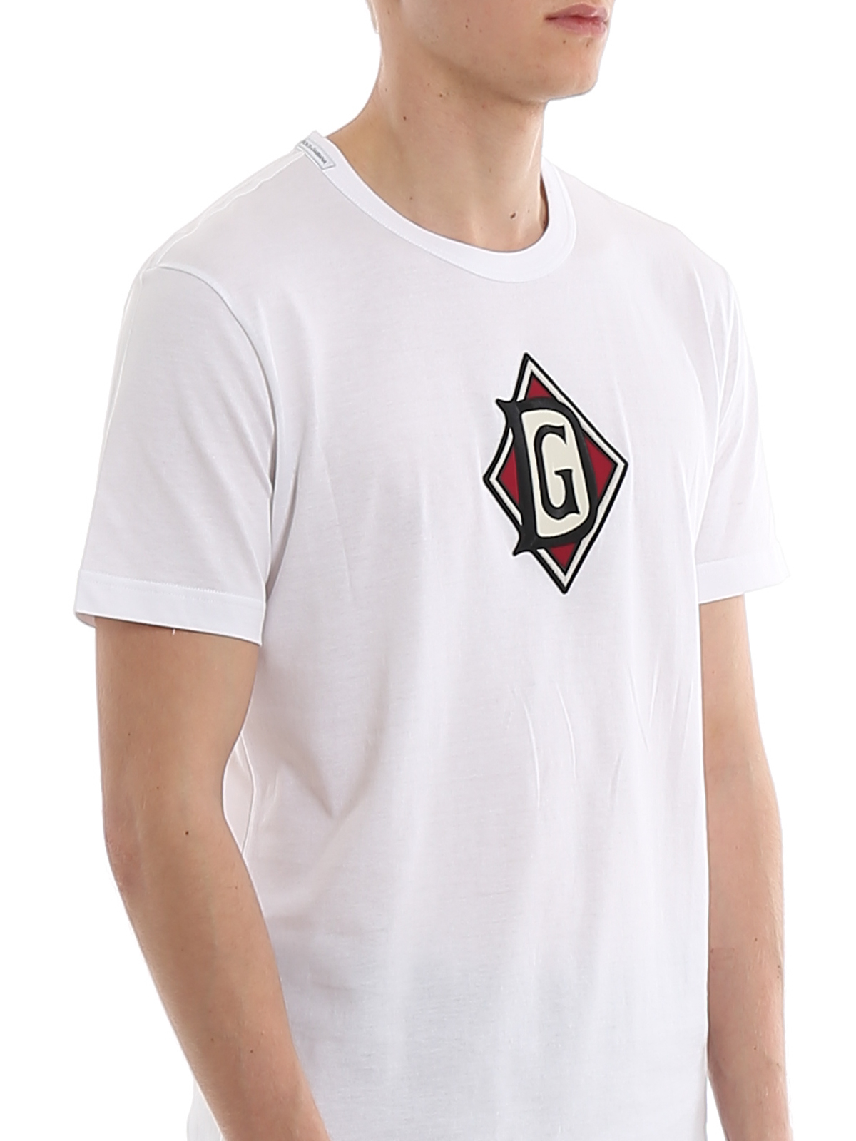 Dolce & Gabbana DG patch T-shirt - White - Men
