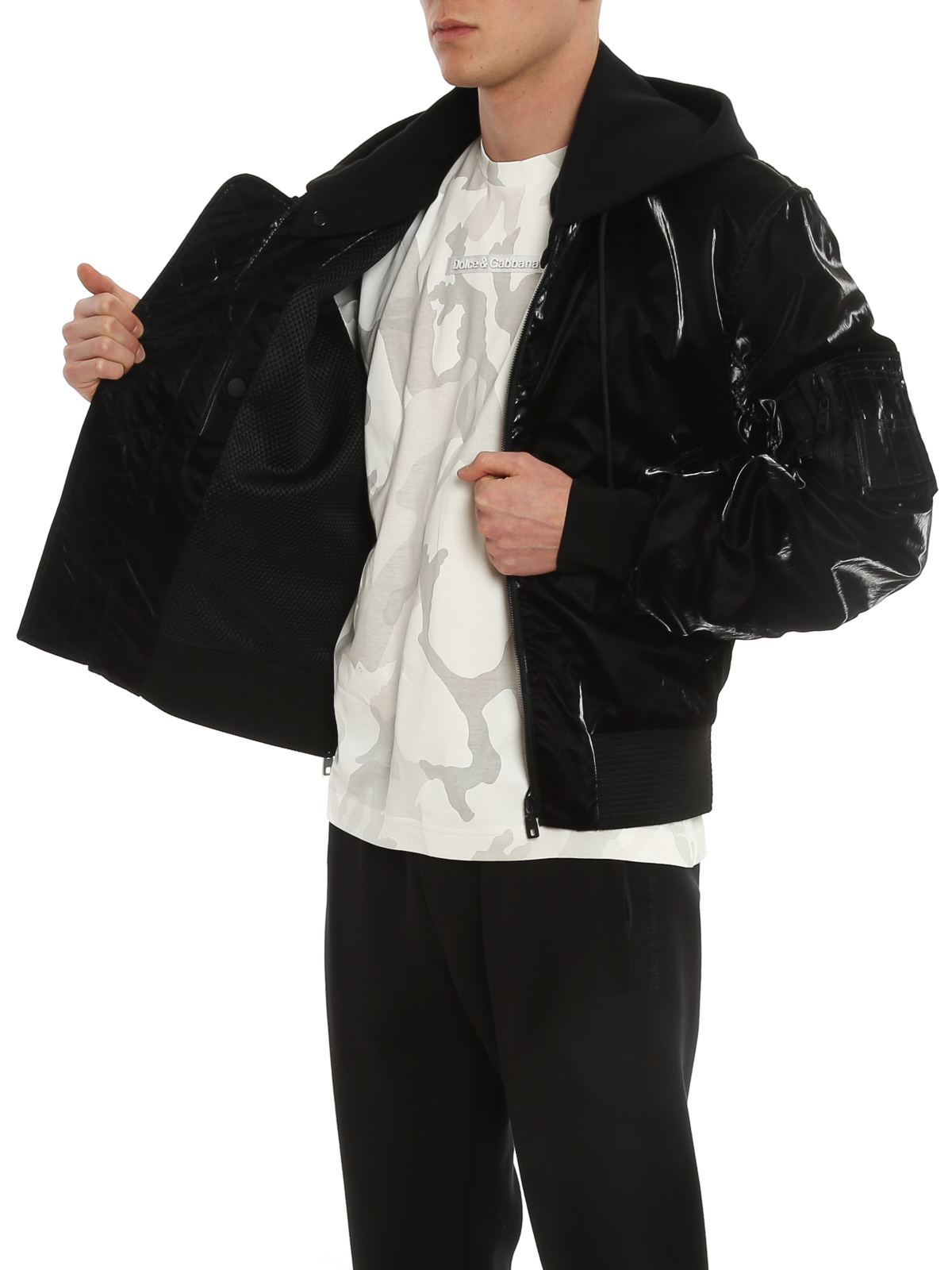 Dolce & Gabbana ボンバージャケット - 黒|G9UI3ZFUSMVN0000