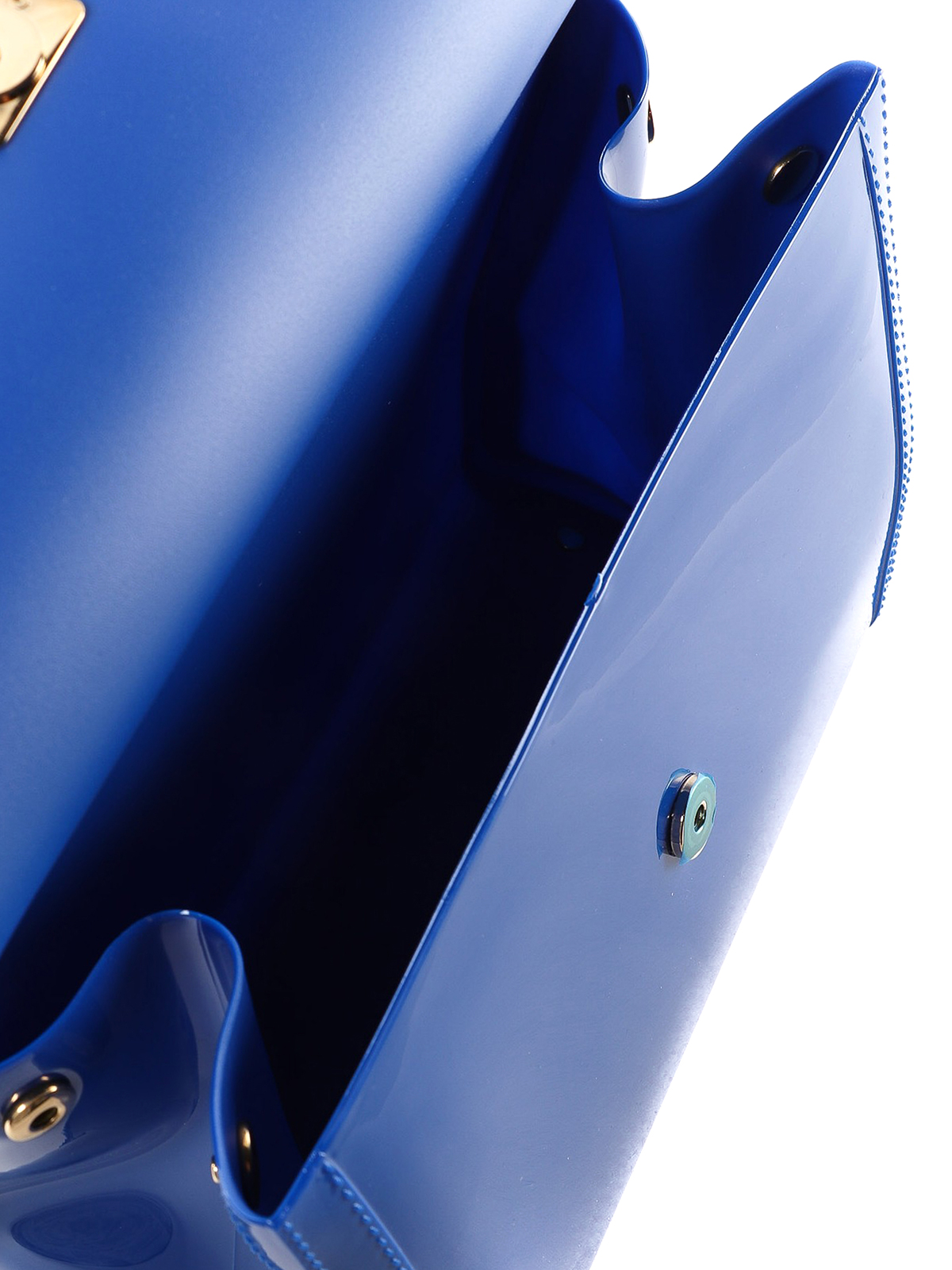 Cross body bags Dolce & Gabbana - Sicily royal blue patent Pvc bag -  BB6235AU69880650