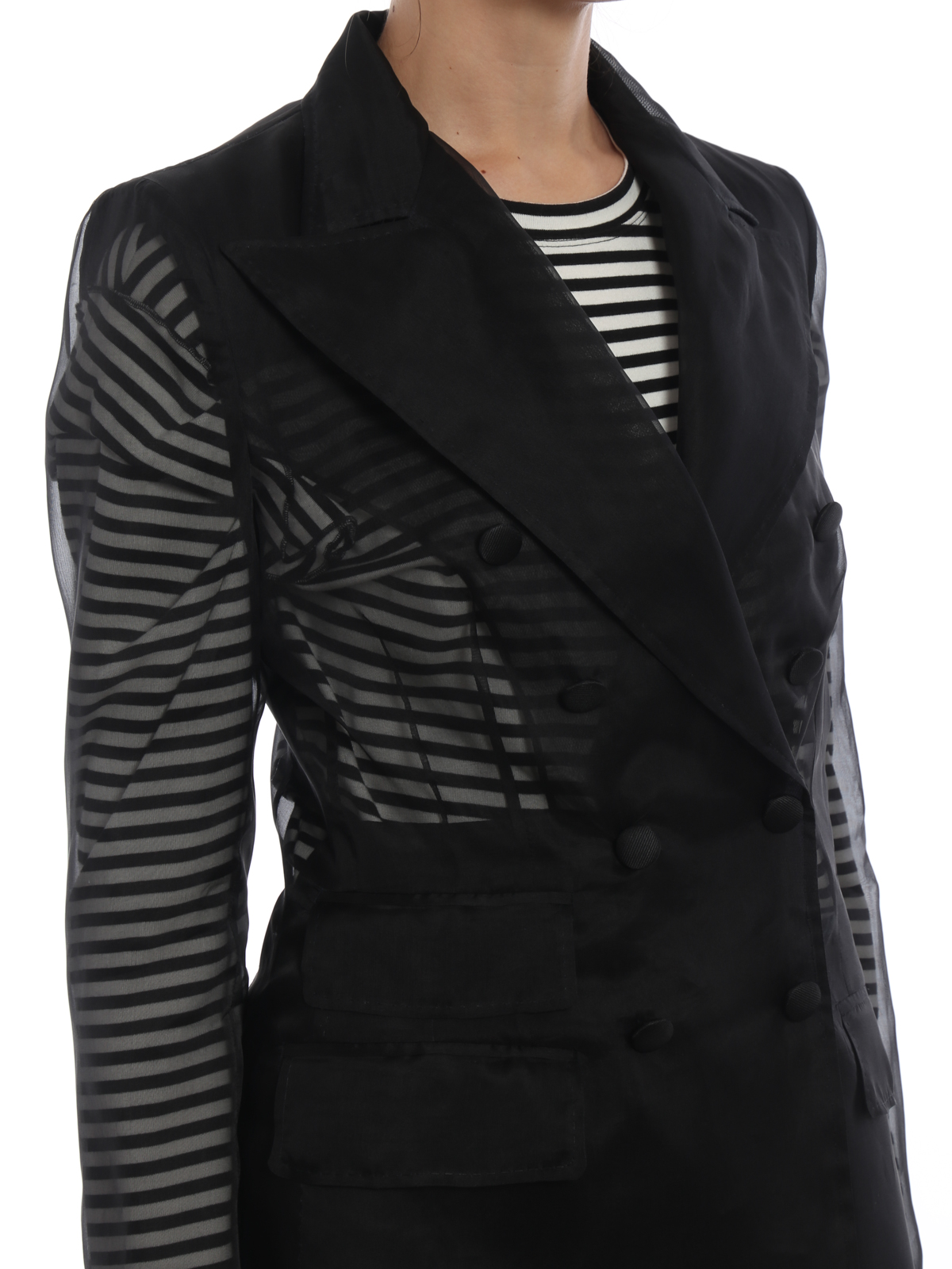 Dolce & Gabbana Silk organza double breasted jacket