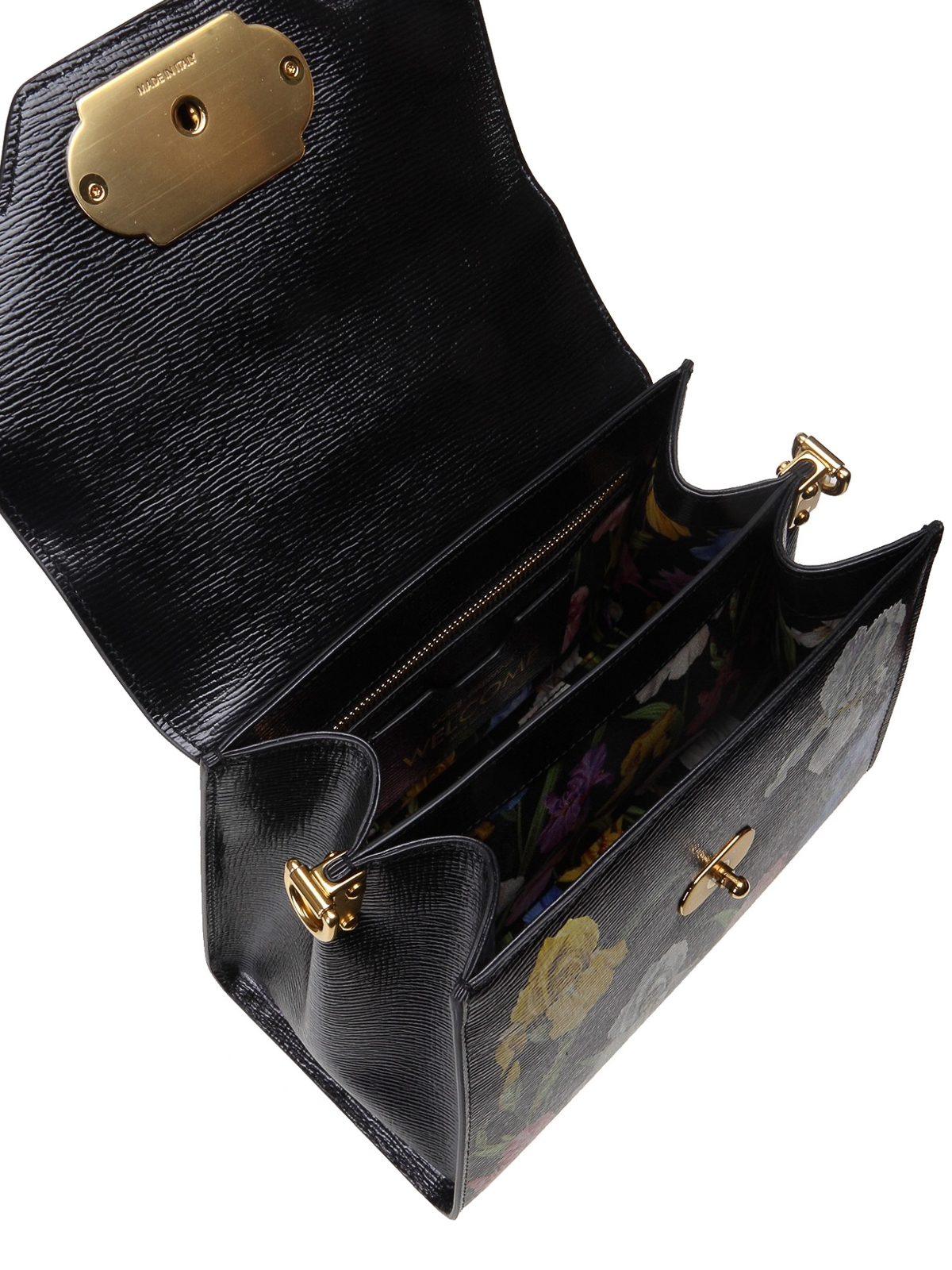 Dolce & Gabbana Welcome Mini Bag In Calfskin In Black