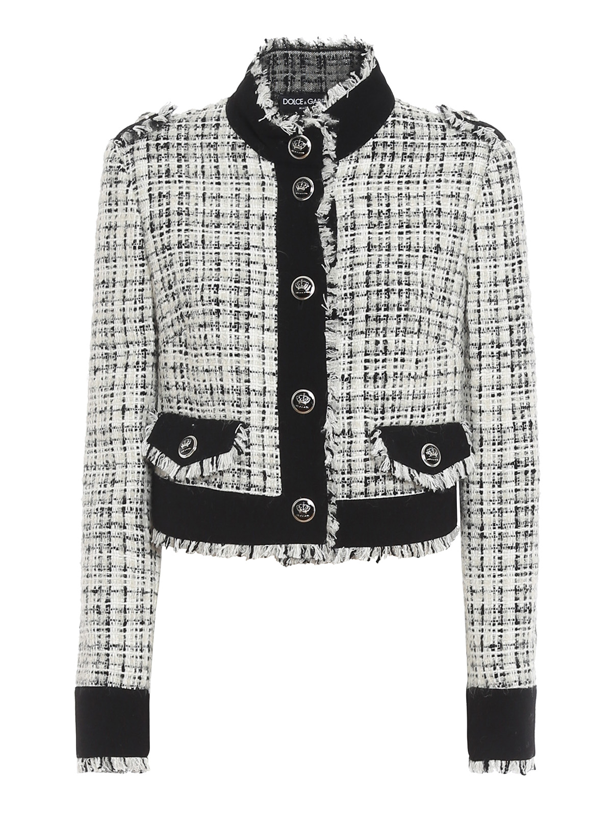 ジャケット LOOKAST DANNA CROP TWEED JACKET_2colors Cropped speckled tweed jacket in Multicolor for Women