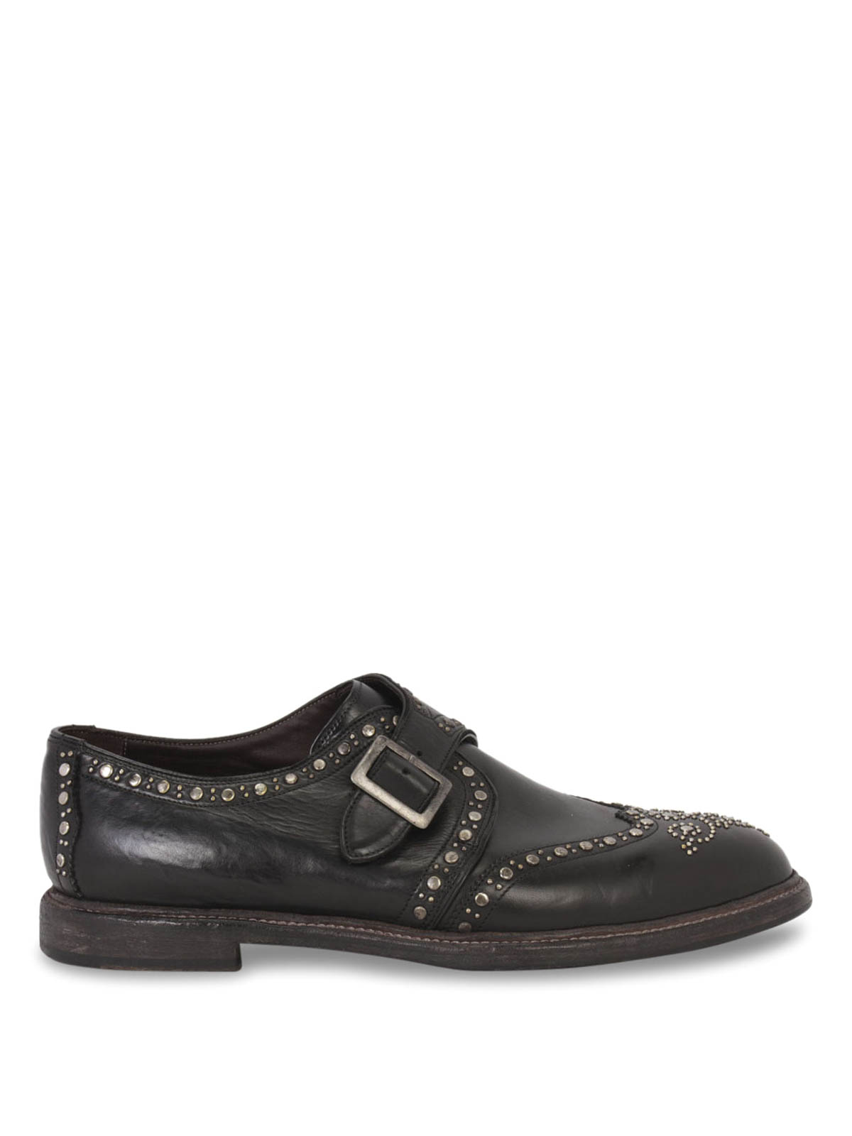 Mens Dolce & Gabbana Monk Dolce & Gabbana Brown Leather Monk Strap Formal Derby Men main image 3