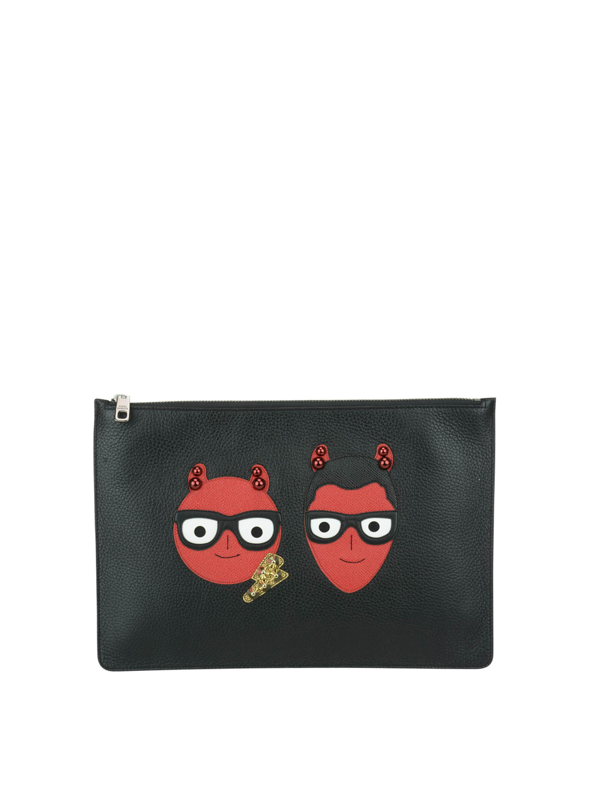 18★dgfamily イラスト付きクラッチバッグ Dolce & Gabbana クラッチバッグ - #Dgfamily|BP2182AI68580999