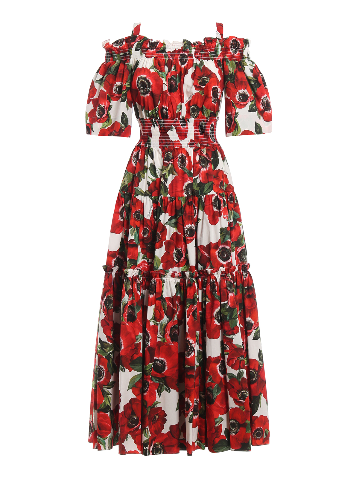Dolce & Gabbana Anemone printed poplin circle dress
