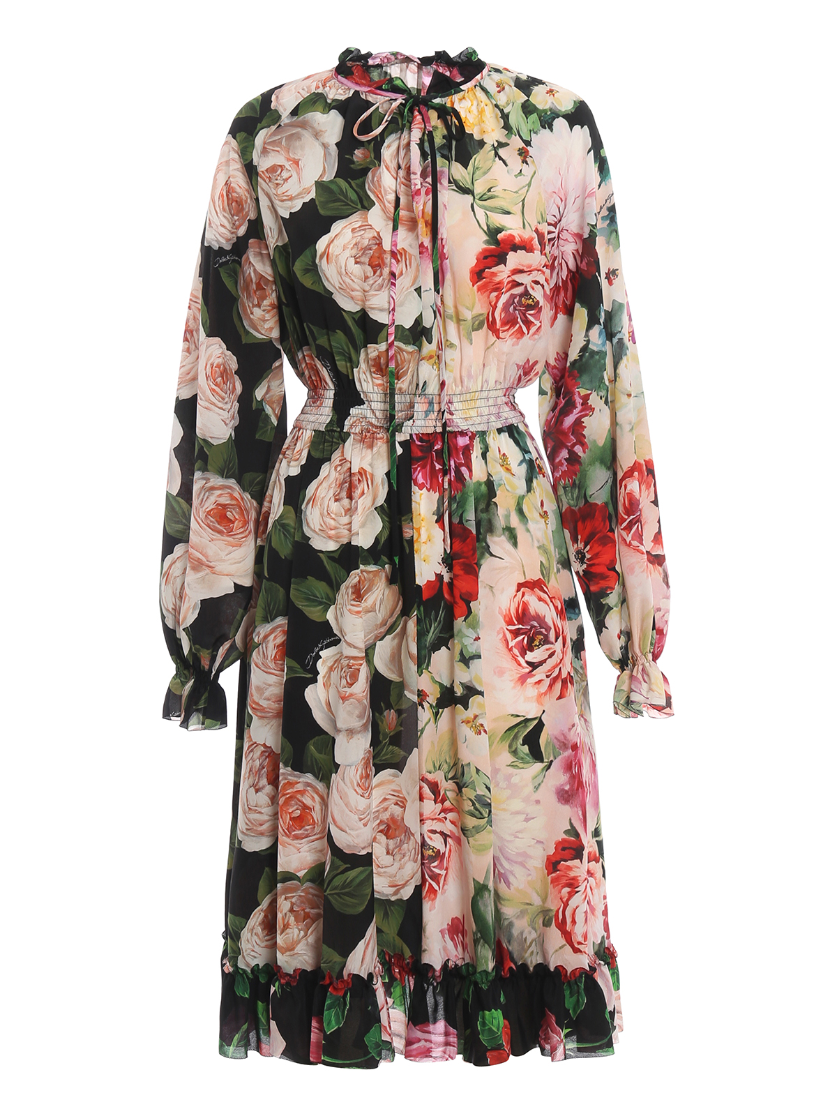 Dolce & Gabbana☆花柄 サテン カクテルドレス Dolce & Gabbana カクテルドレス - マルチカラー | F66ATTGDK85S9310
