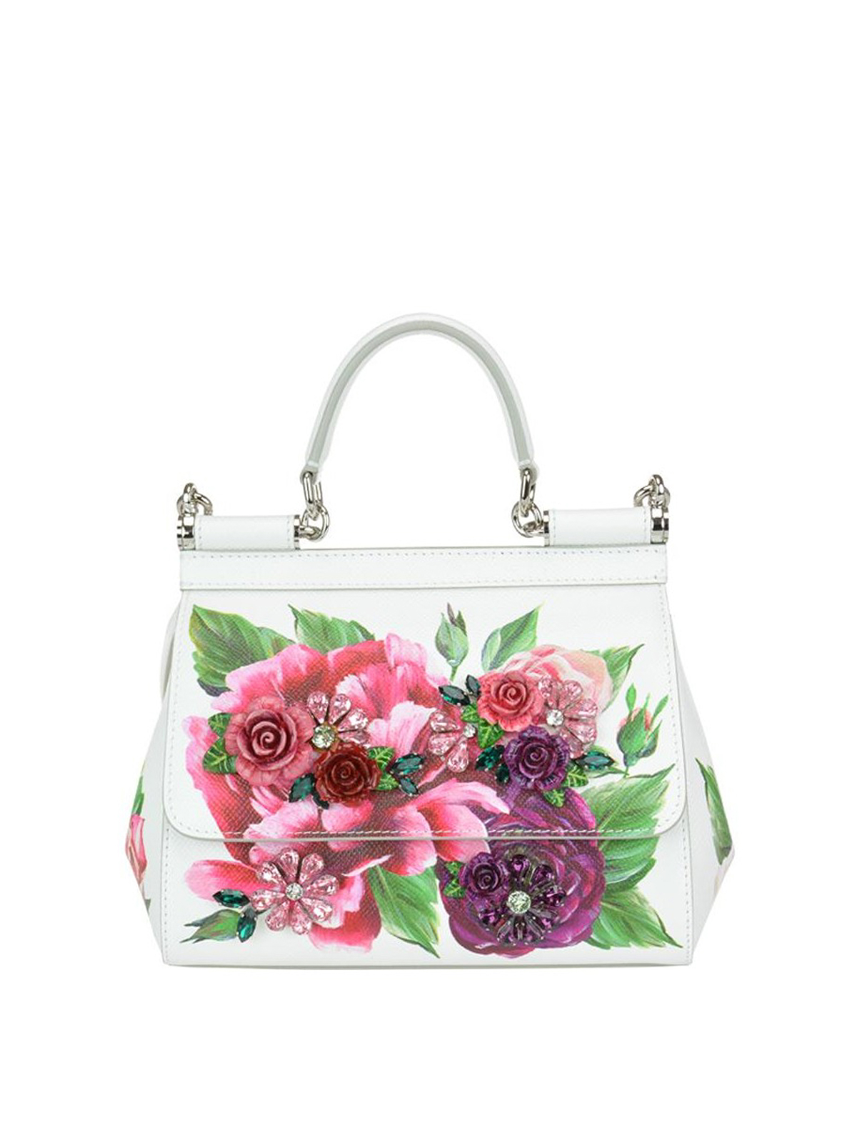 SOLD DOLCE GABBANA Small Sicily Peony Bag Handbag