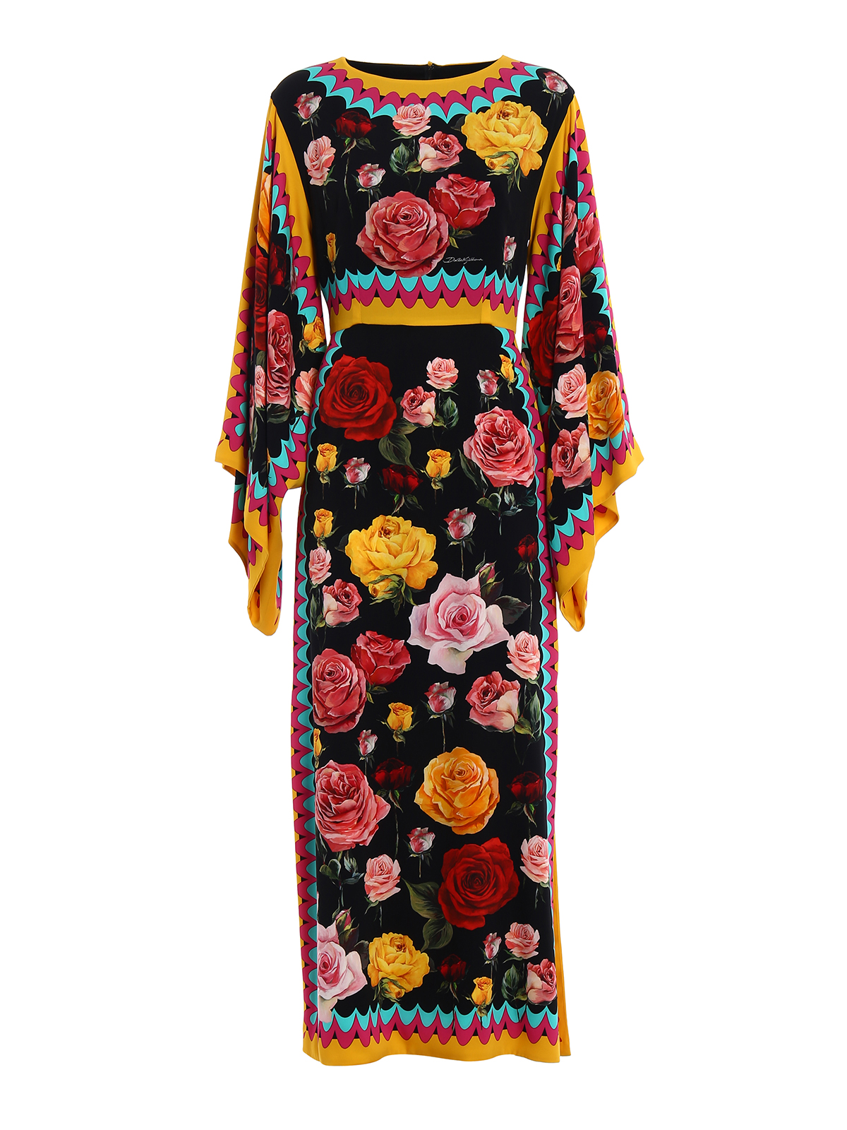 women's plus size fall dresses Plus Size Leaf Print Faux Wrap Dress