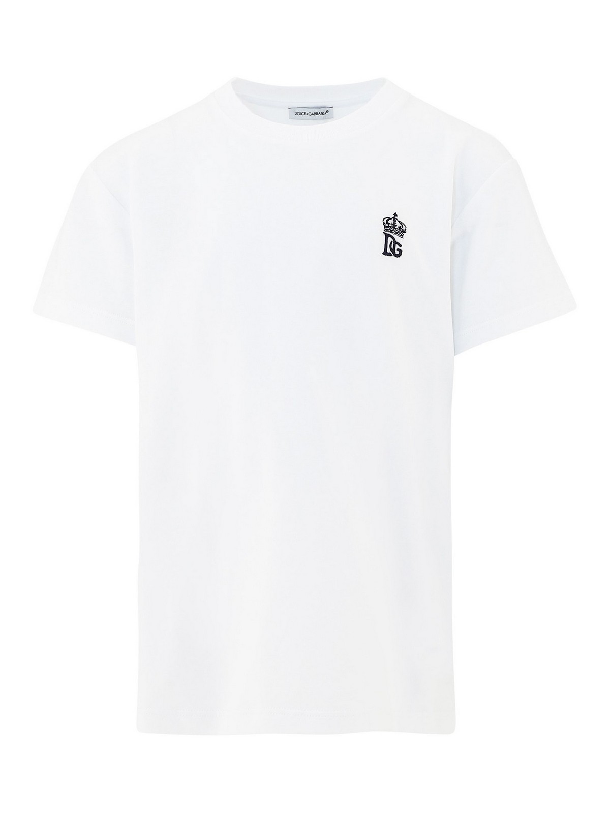 T-shirts Dolce & Gabbana Jr - Logo embroidery T-shirt